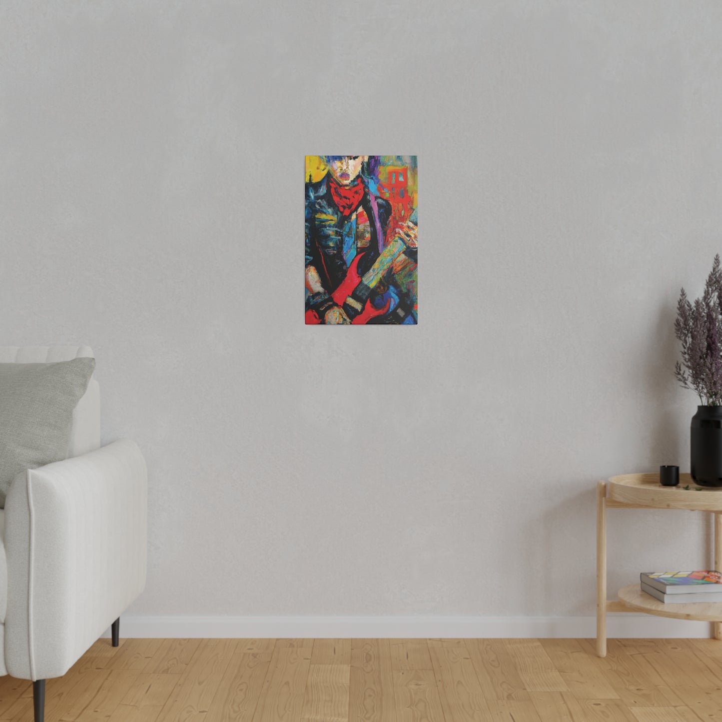 8732A - Rockstar Oil Painting Style Print | Poster | Home Decor | Wall Art | Music Art | Canvas