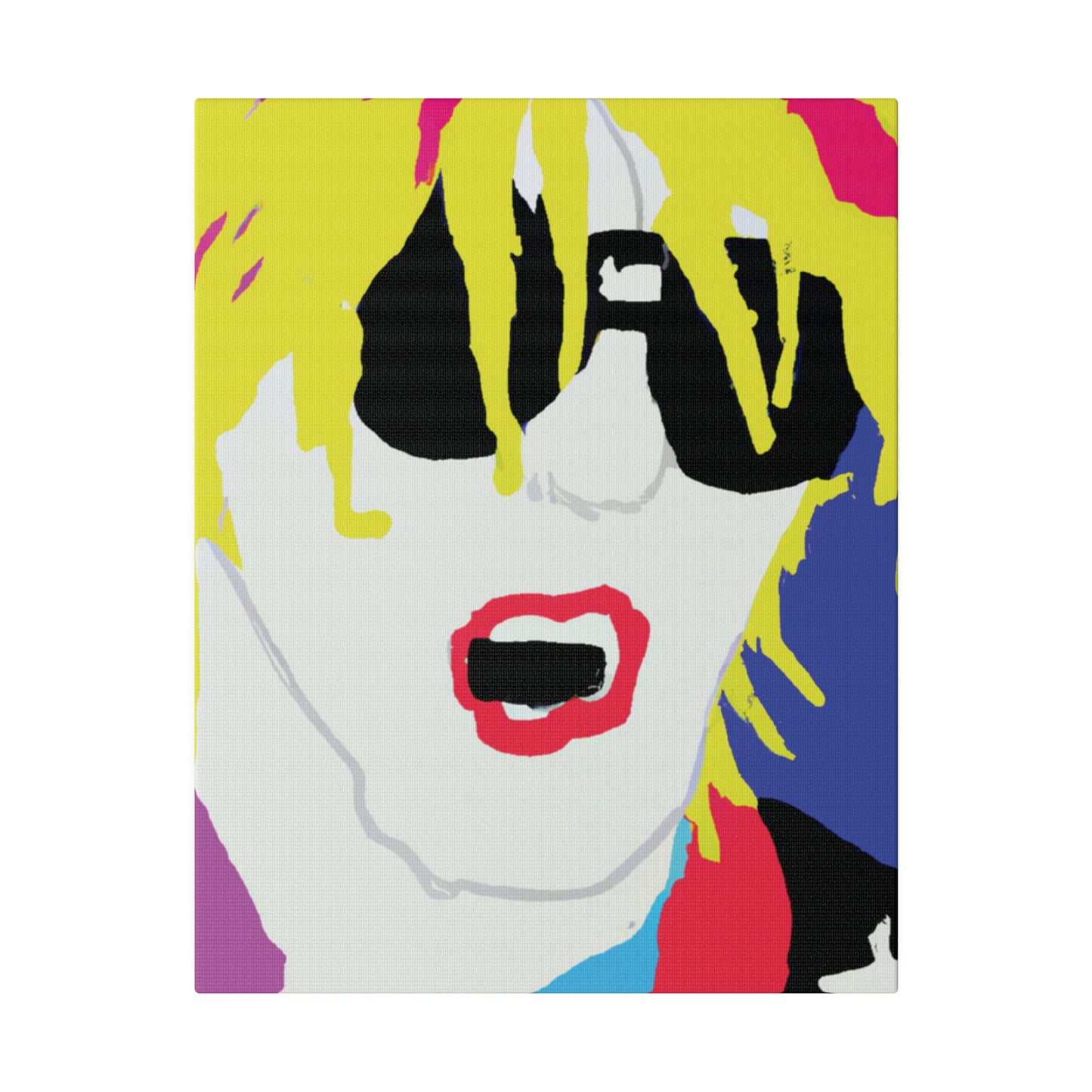 5917X - Rockstar Painting Print | Face | Abstract | Poster | Home Decor | Wall Art | Music Art | Canvas