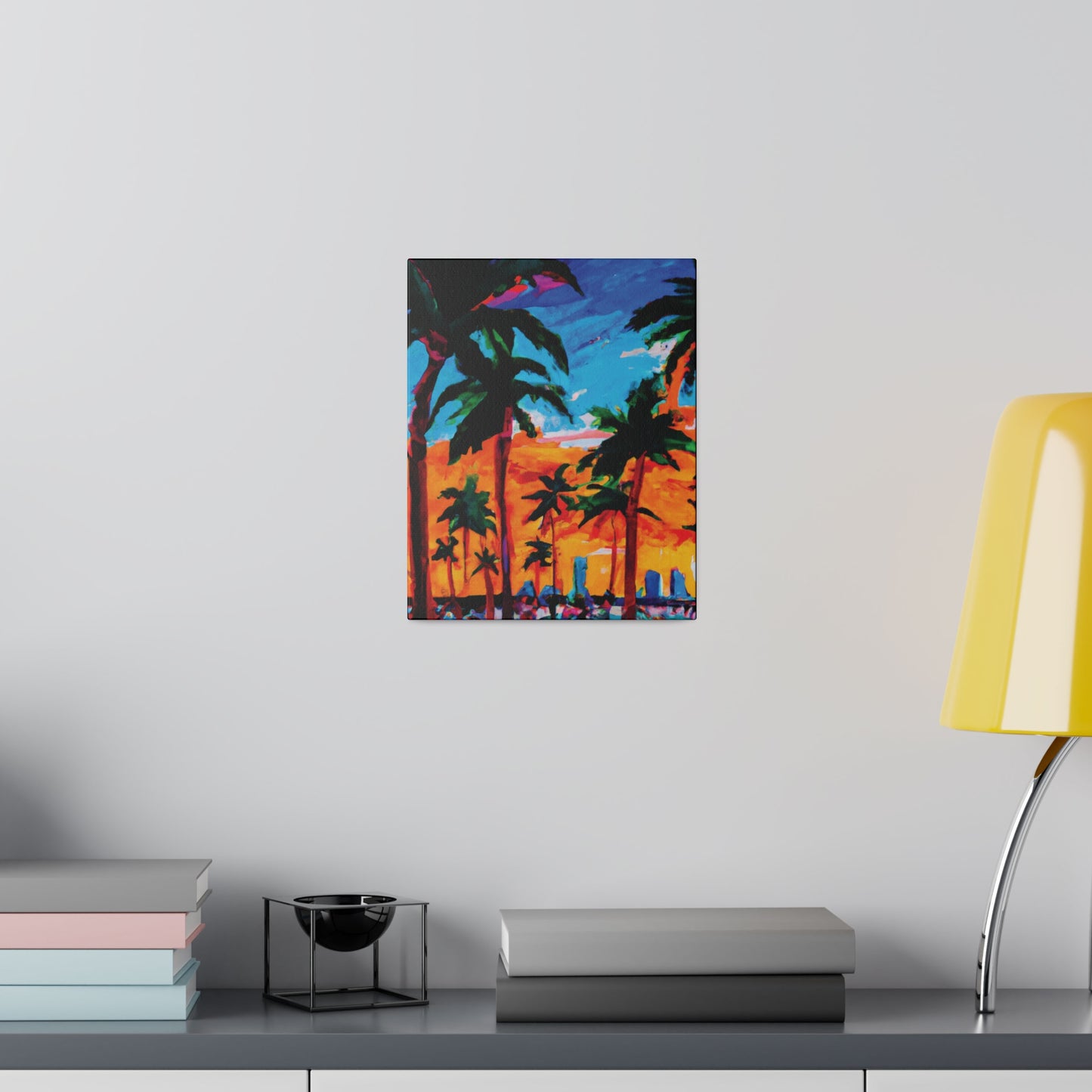 8453X - Miami Beach Sunset Painting Print | Miami | Beach | Sunset | Poster | Home Decor | Wall Art | Canvas