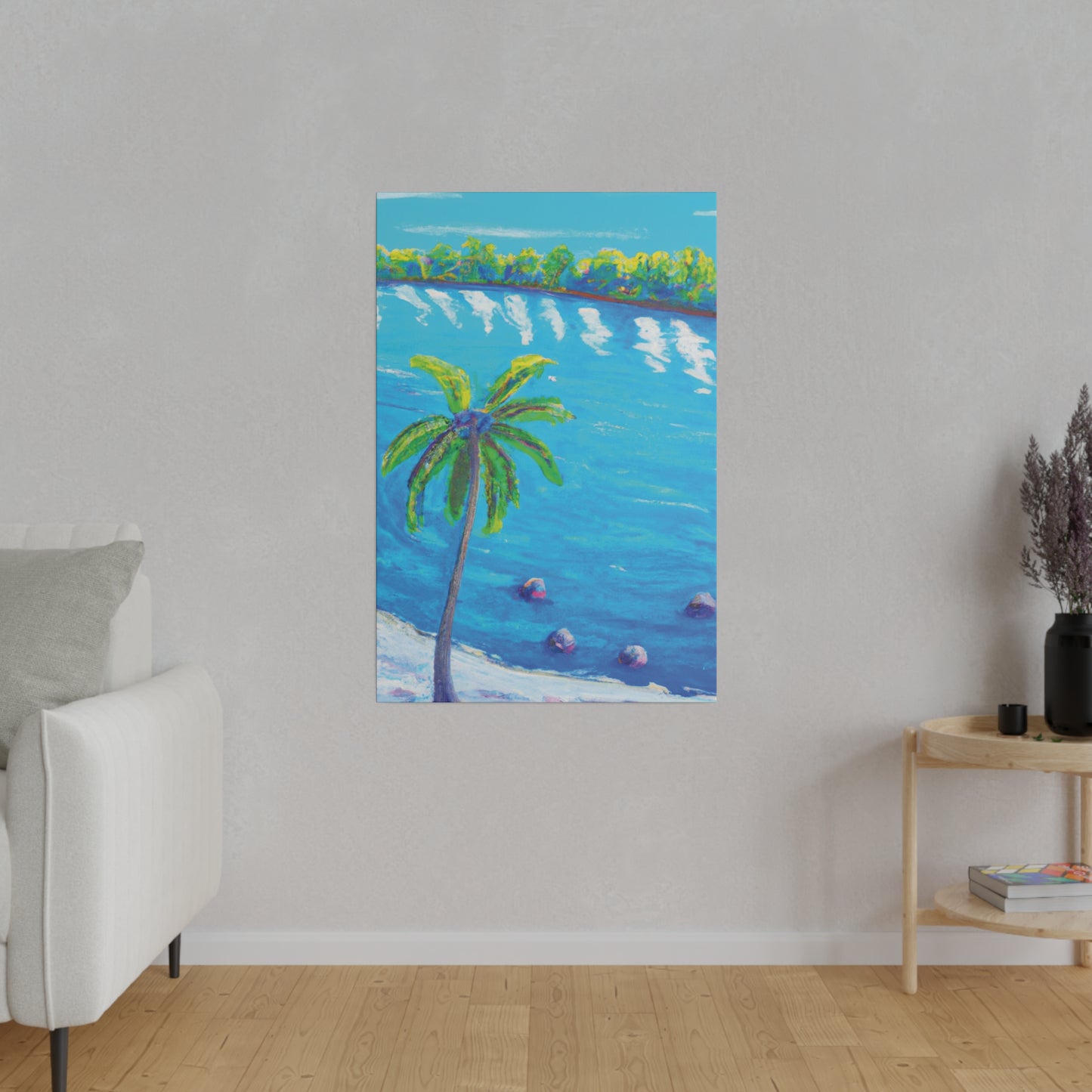 3952F - Bahamas Ocean Painting Print | Bahamas | Ocean | Beach | Poster | Home Decor | Wall Art | Canvas