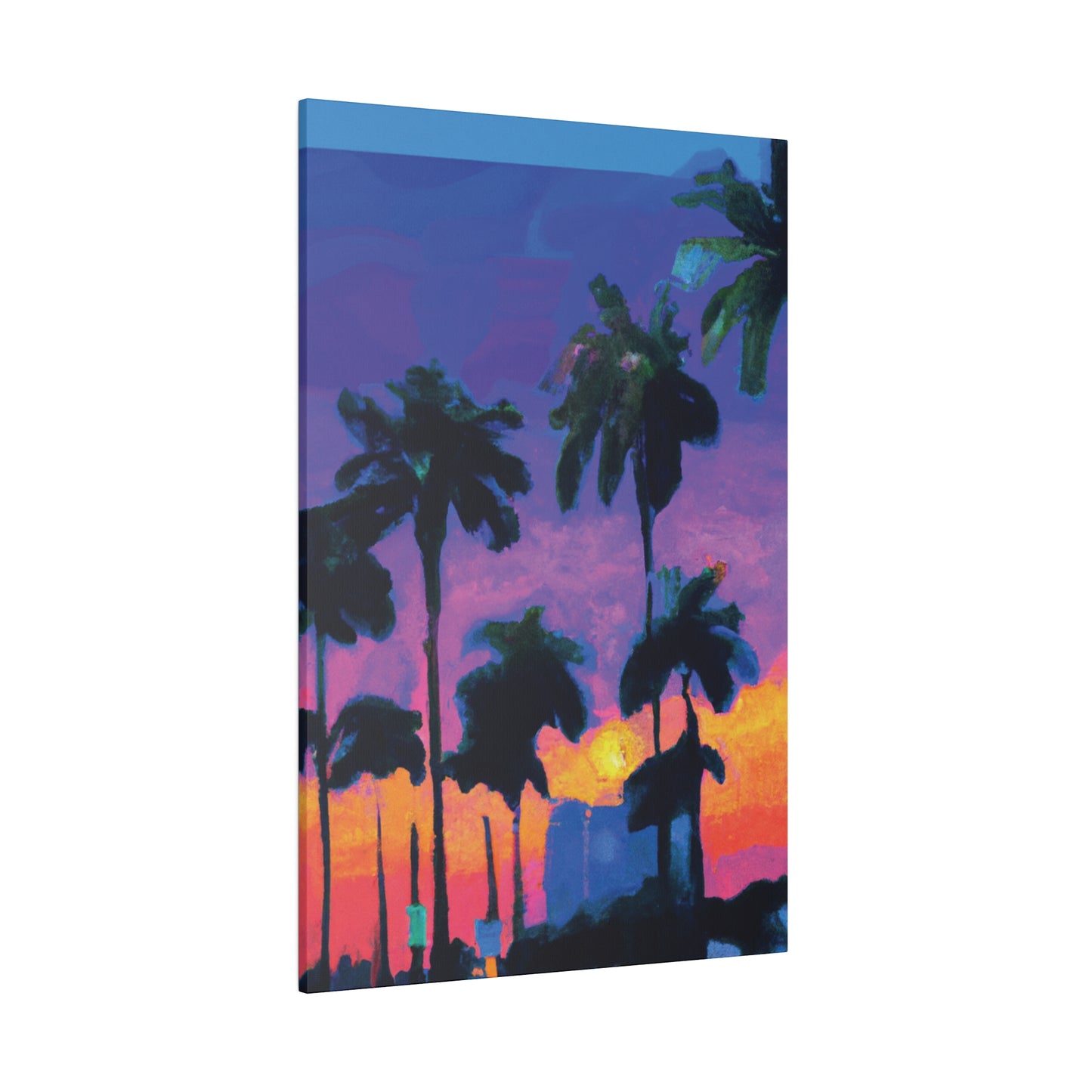 9232V - Miami Beach Sunset Painting Print | Miami | Beach | Sunset | Poster | Home Decor | Wall Art | Canvas