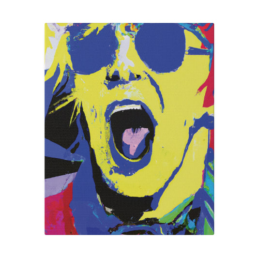 7451T - Rockstar Painting Print | Face | Abstract | Poster | Home Decor | Wall Art | Music Art | Canvas