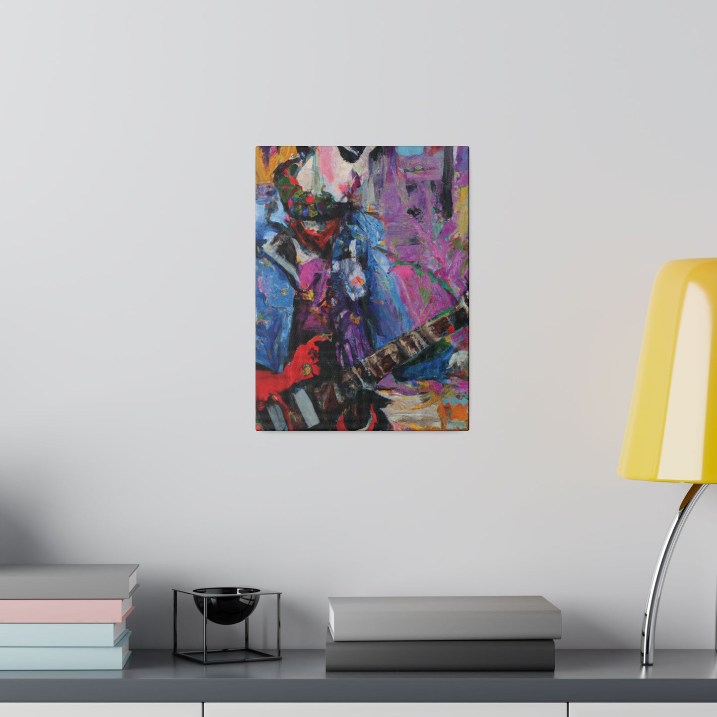 9210O - Rockstar Oil Painting Style Print | Poster | Home Decor | Wall Art | Music Art | Canvas