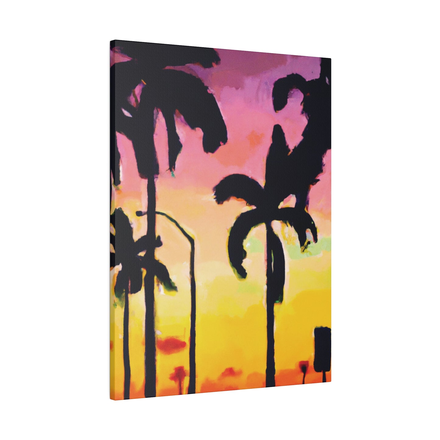 1792J - Miami Beach Sunset Painting Print | Miami | Beach | Sunset | Poster | Home Decor | Wall Art | Canvas