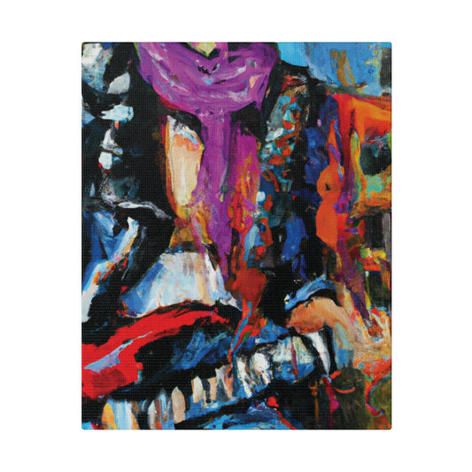 6696F - Rockstar Oil Painting Style Print | Poster | Home Decor | Wall Art | Music Art | Canvas