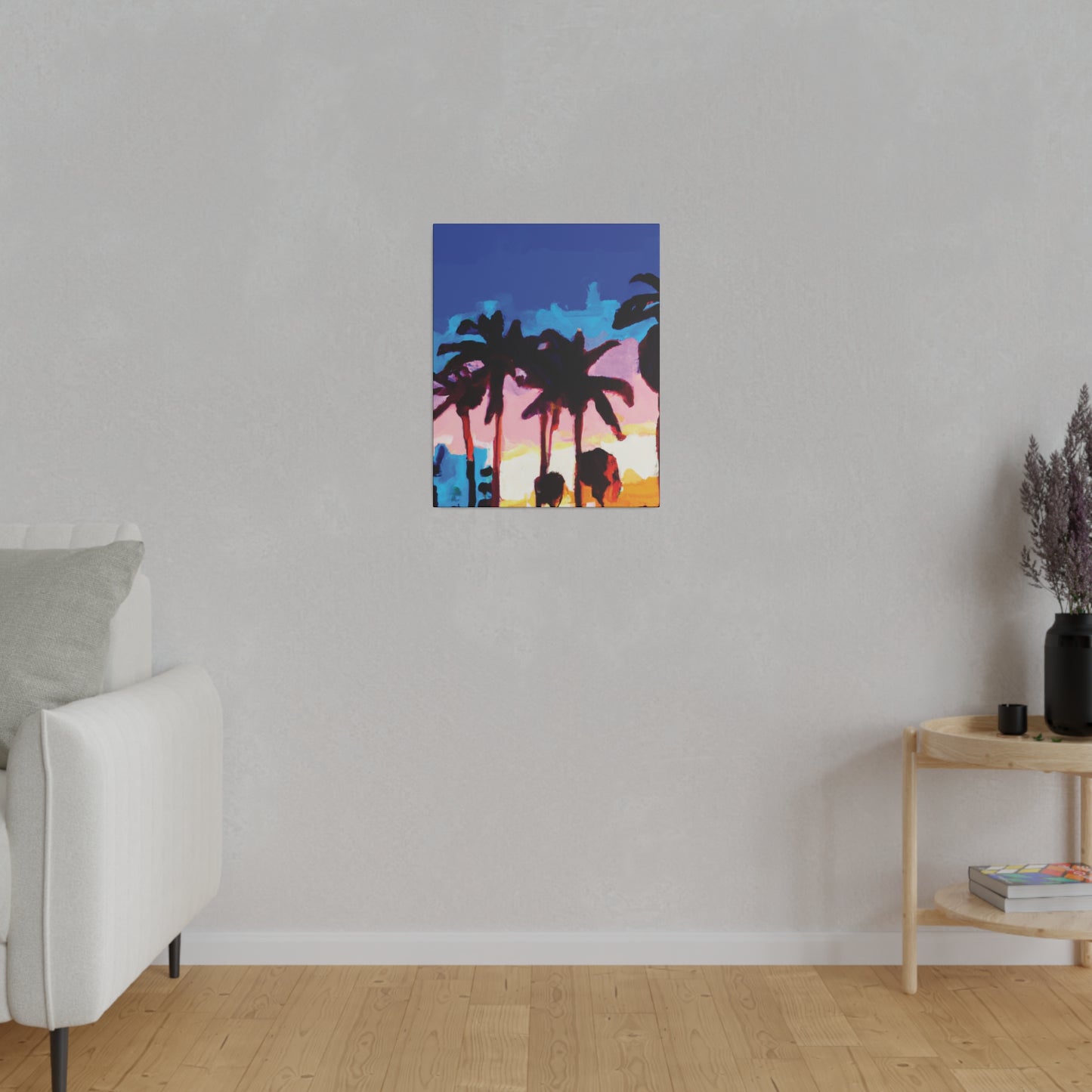 9453C - Miami Beach Sunset Painting Print | Miami | Beach | Sunset | Poster | Home Decor | Wall Art | Canvas
