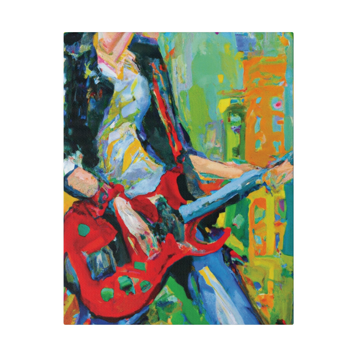 7369K - Rockstar Oil Painting Style Print | Poster | Home Decor | Wall Art | Music Art | Canvas