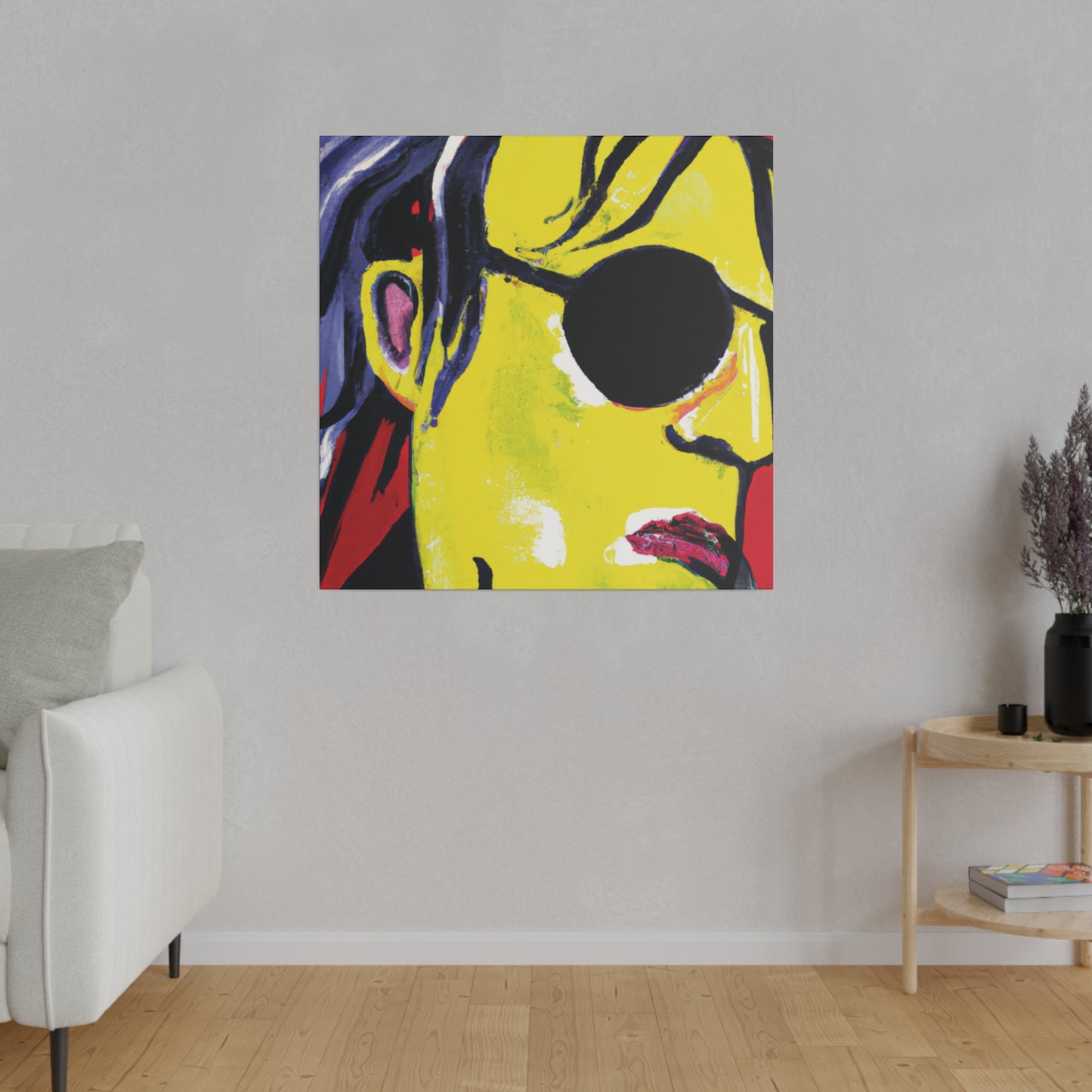 6607V - Rockstar Painting Print | Face | Abstract | Poster | Home Decor | Wall Art | Music Art | Canvas