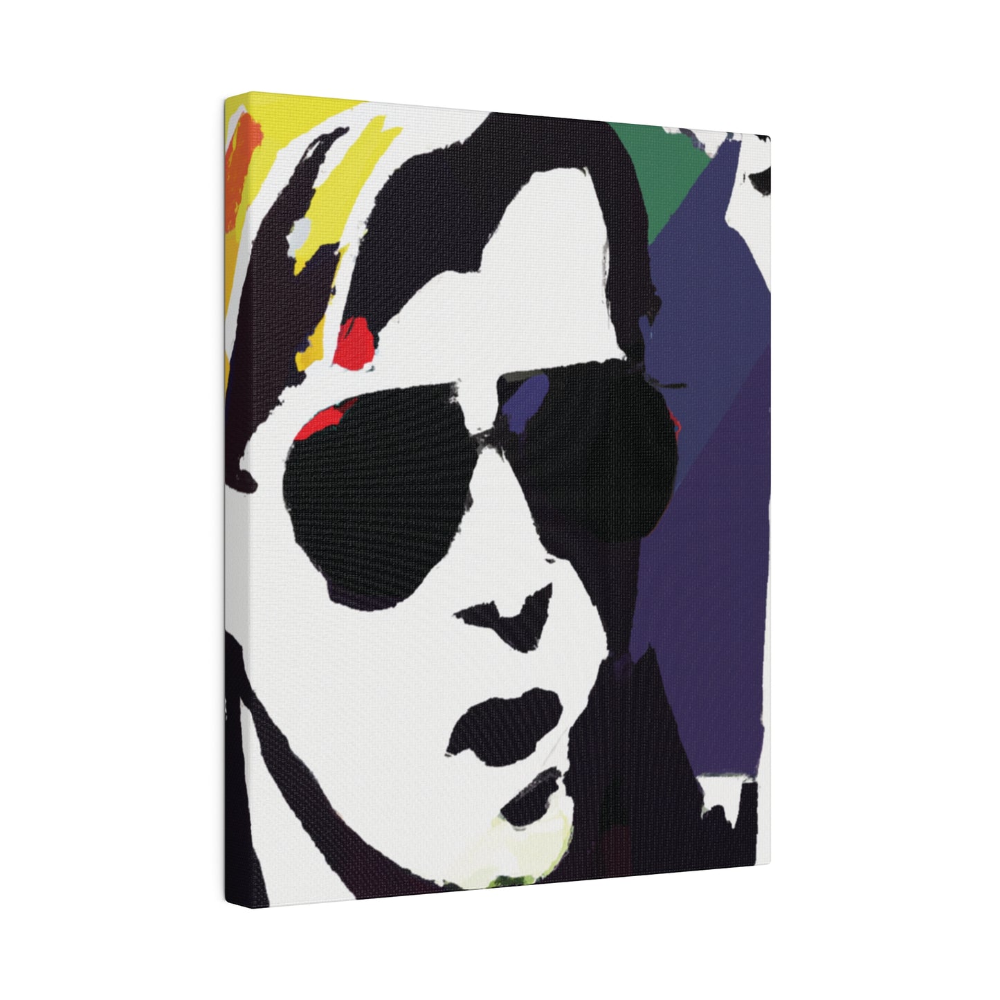 3723C - Rockstar Painting Print | Face | Abstract | Poster | Home Decor | Wall Art | Music Art | Canvas