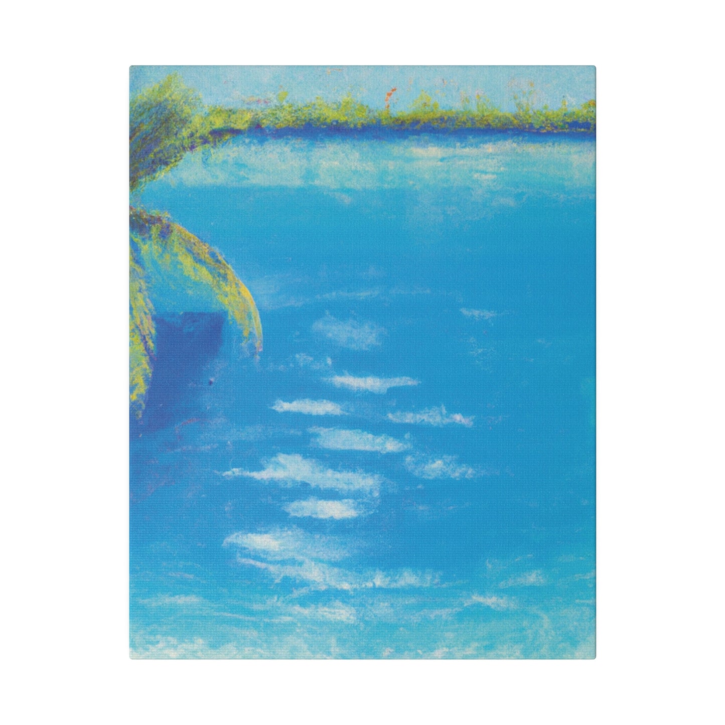 9819K - Bahamas Ocean Painting Print | Bahamas | Ocean | Beach | Poster | Home Decor | Wall Art | Canvas