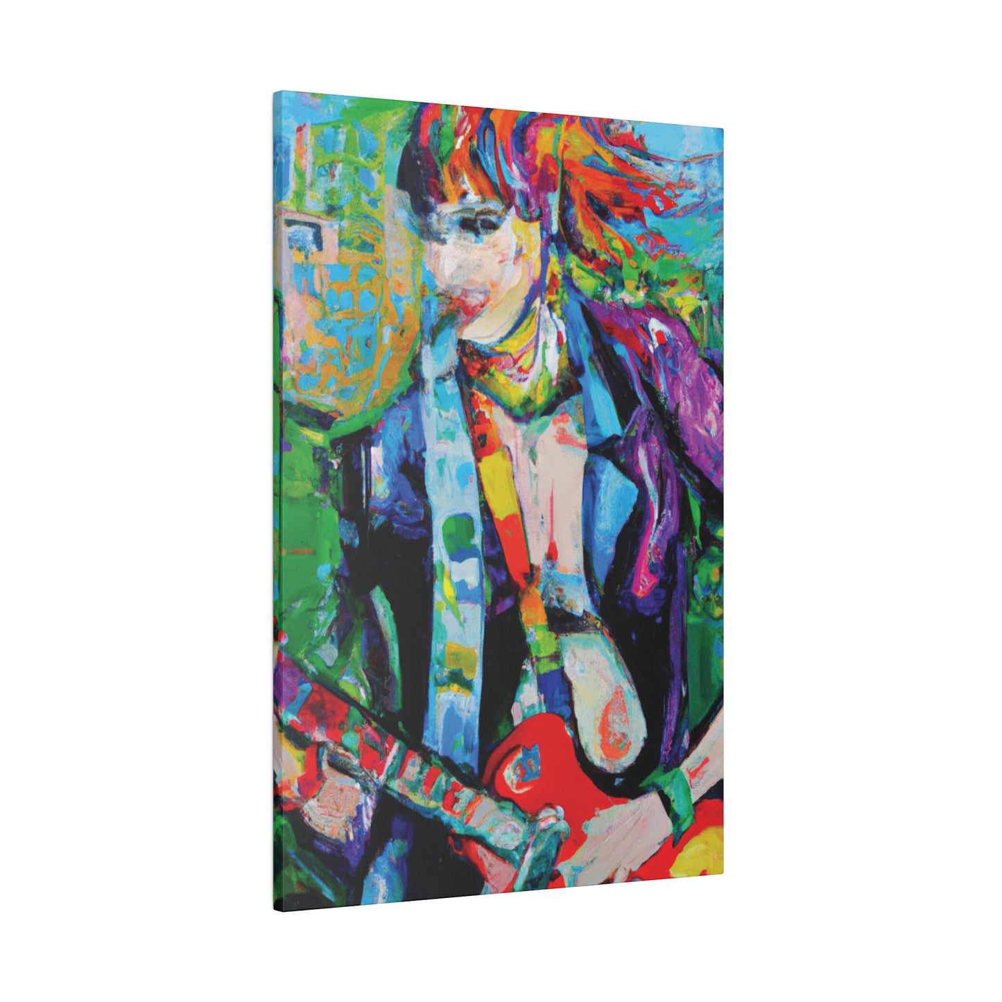 3136H - Rockstar Oil Painting Style Print | Poster | Home Decor | Wall Art | Music Art | Canvas