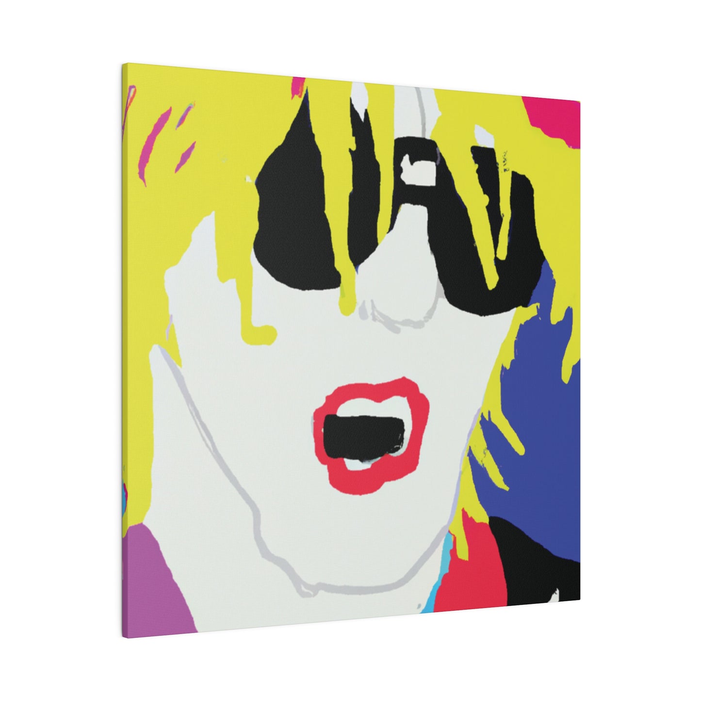 5917X - Rockstar Painting Print | Face | Abstract | Poster | Home Decor | Wall Art | Music Art | Canvas