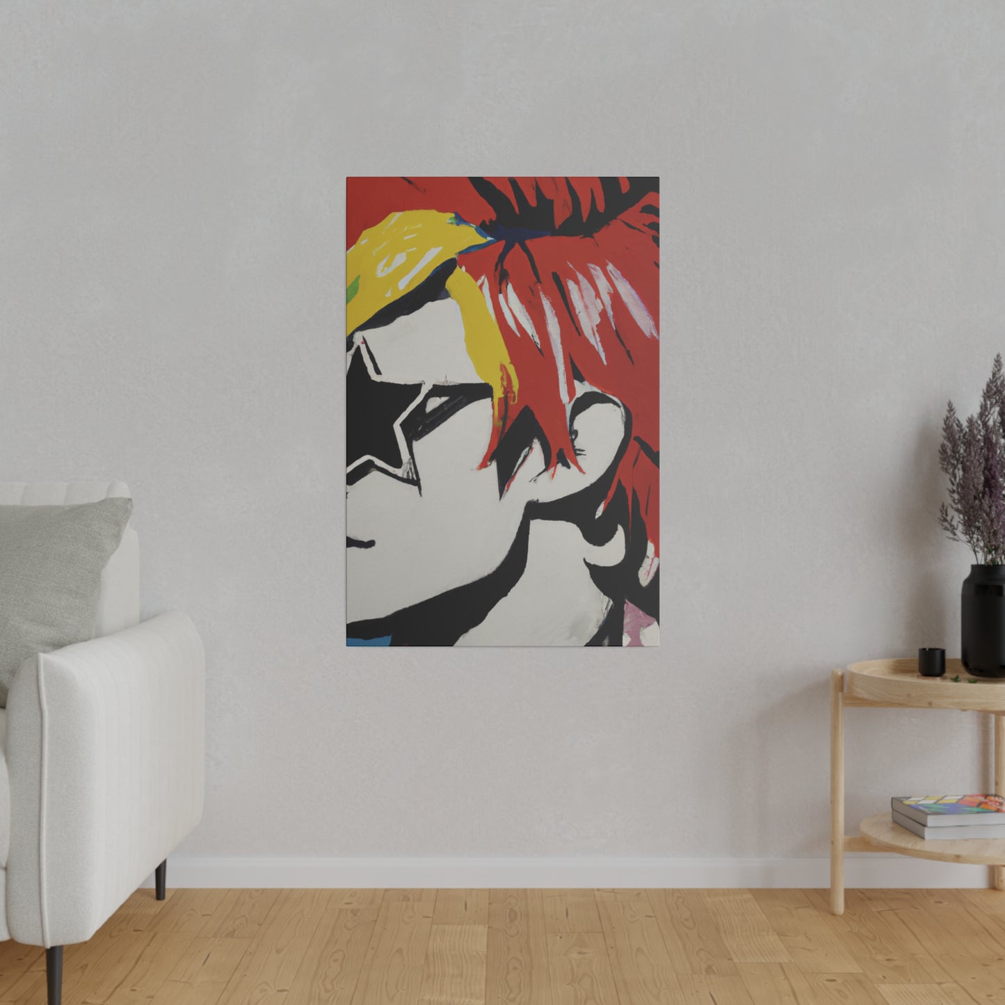 2697V - Rockstar Painting Print | Face | Abstract | Poster | Home Decor | Wall Art | Music Art | Canvas