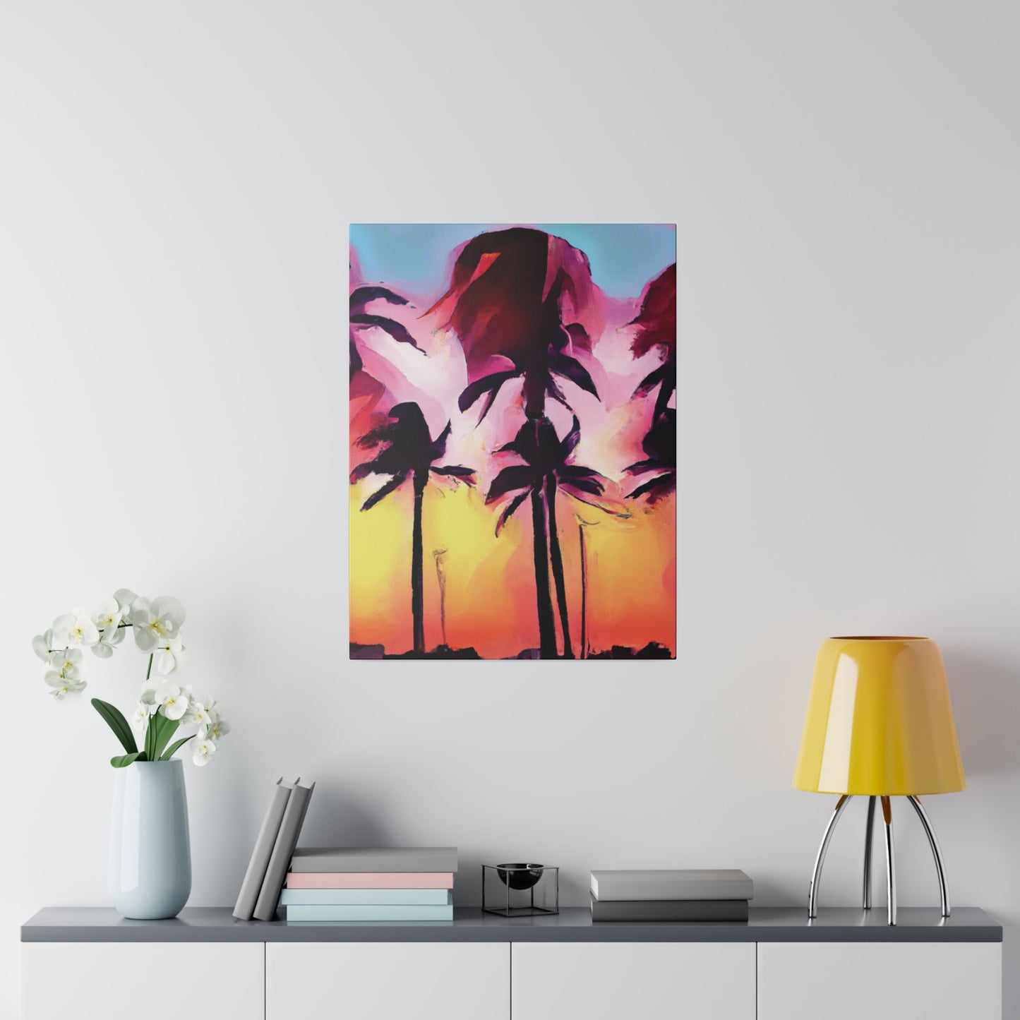 4536X - Miami Beach Sunset Painting Print | Miami | Beach | Sunset | Poster | Home Decor | Wall Art | Canvas