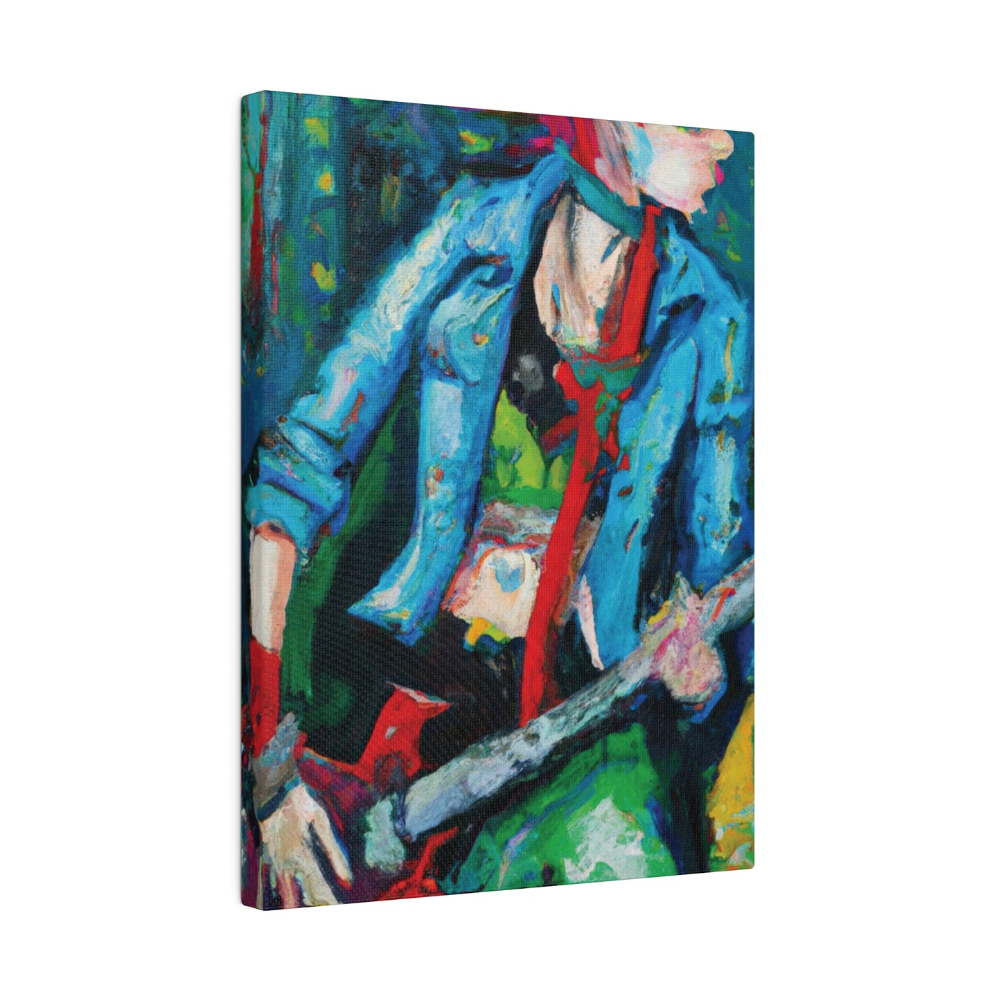 6775F - Rockstar Oil Painting Style Print | Poster | Home Decor | Wall Art | Music Art | Canvas