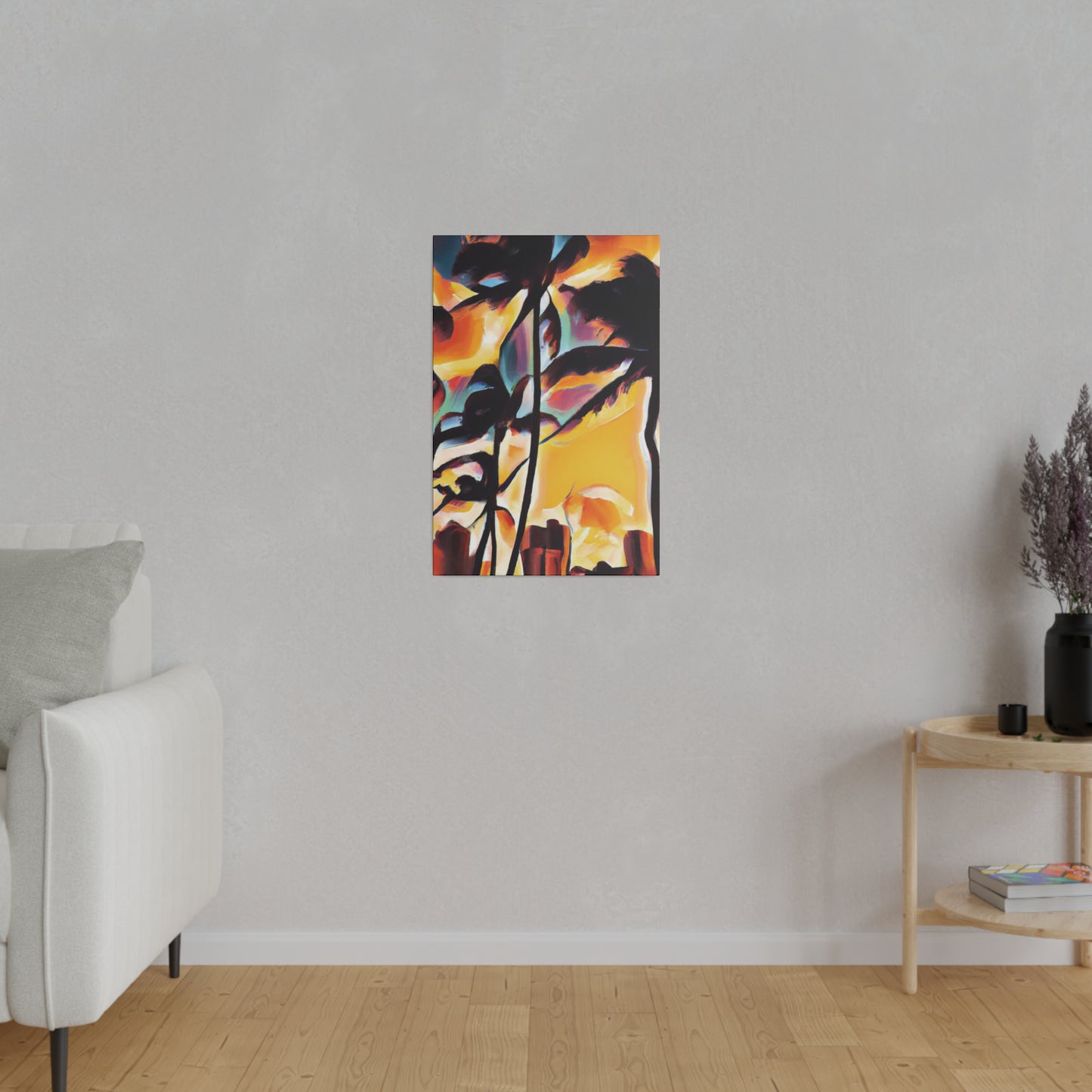 7343H - Miami Beach Sunset Painting Print | Miami | Beach | Sunset | Poster | Home Decor | Wall Art | Canvas