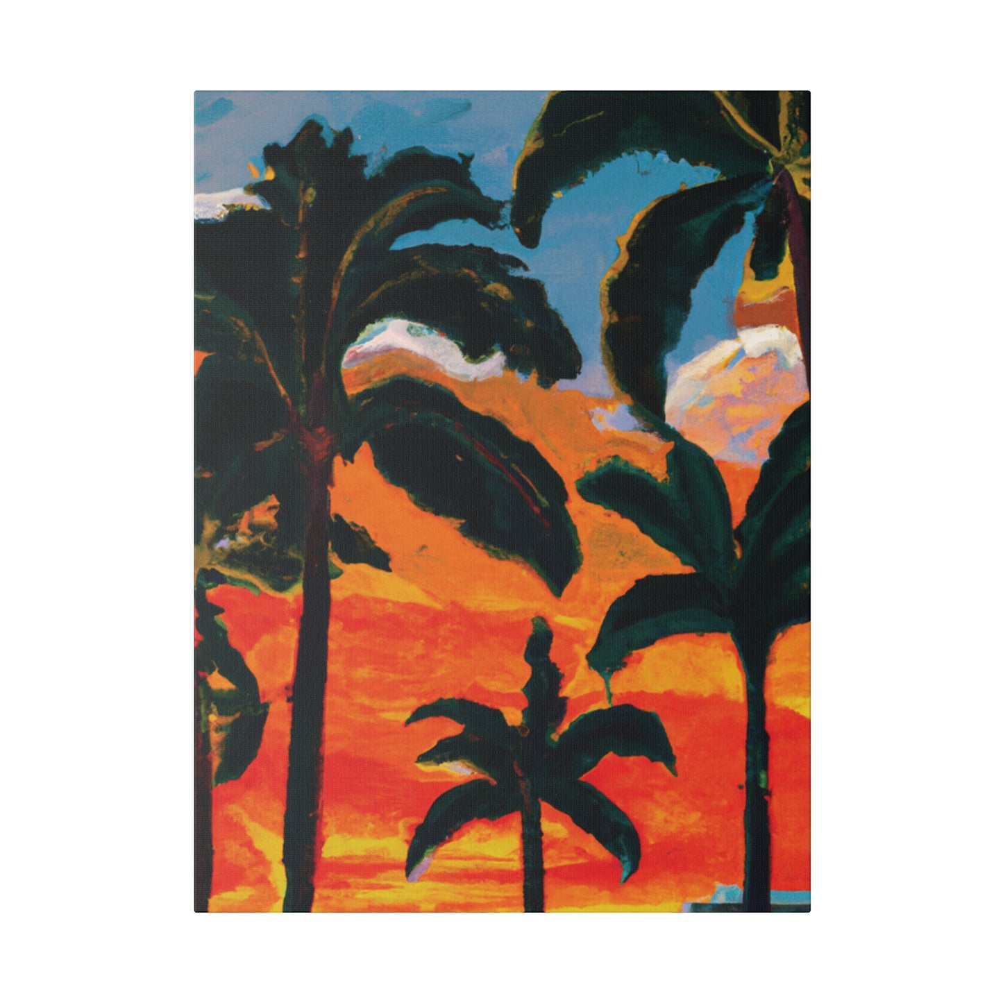 3782G - Miami Beach Sunset Painting Print | Miami | Beach | Sunset | Poster | Home Decor | Wall Art | Canvas