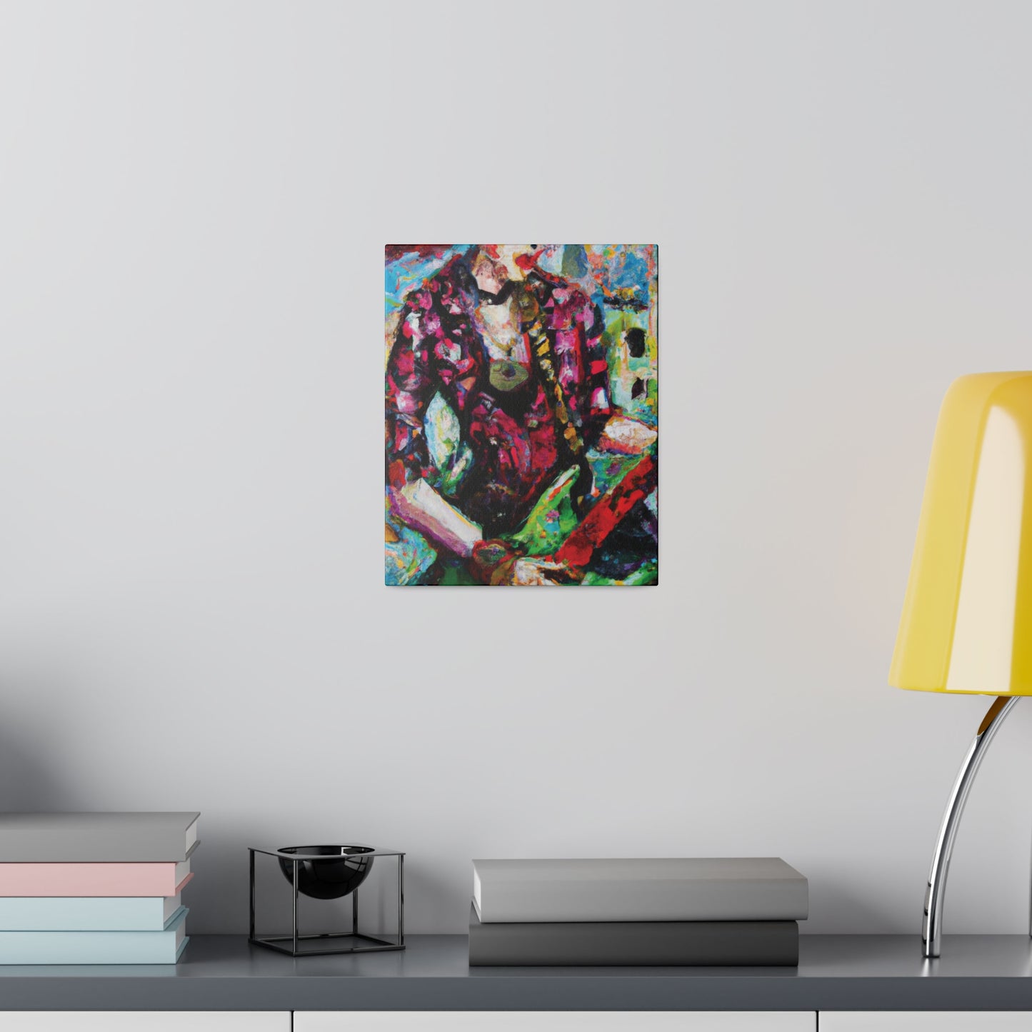9453F - Rockstar Oil Painting Style Print | Poster | Home Decor | Wall Art | Music Art | Canvas