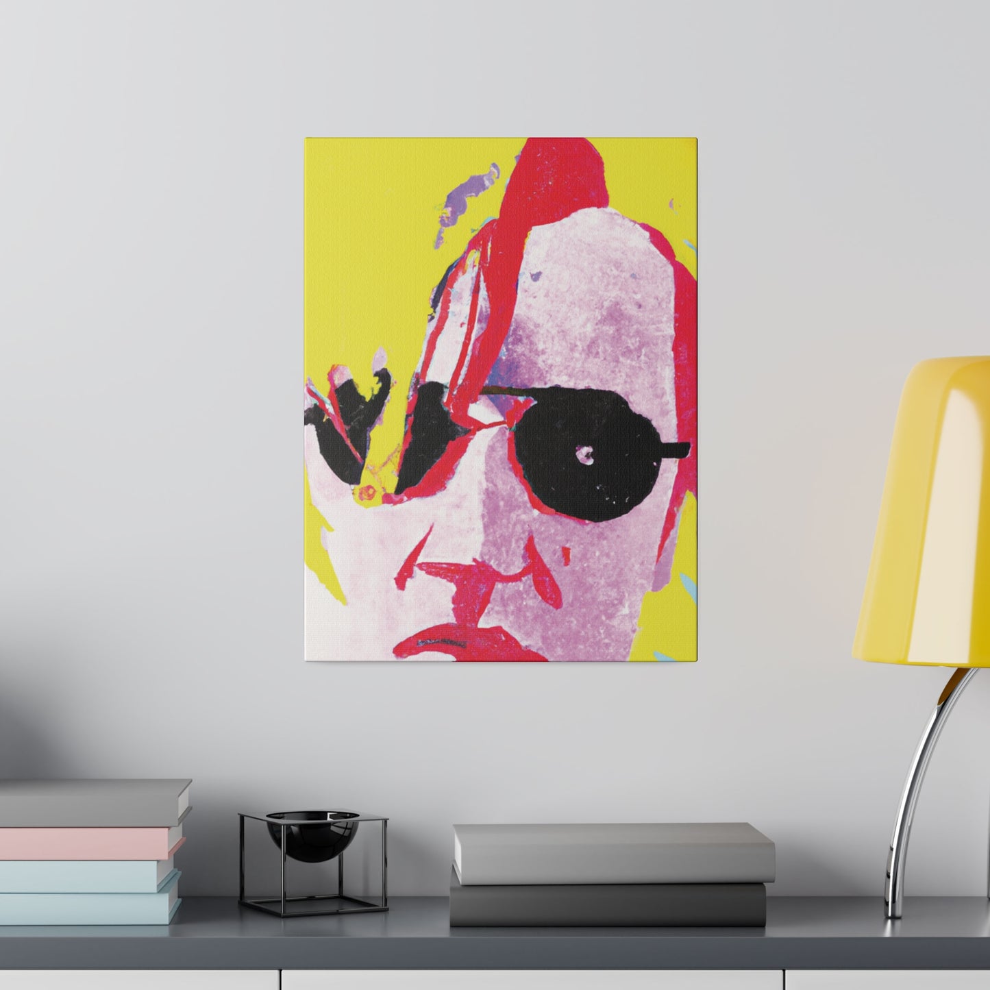 5921U - Rockstar Painting Print | Face | Abstract | Poster | Home Decor | Wall Art | Music Art | Canvas