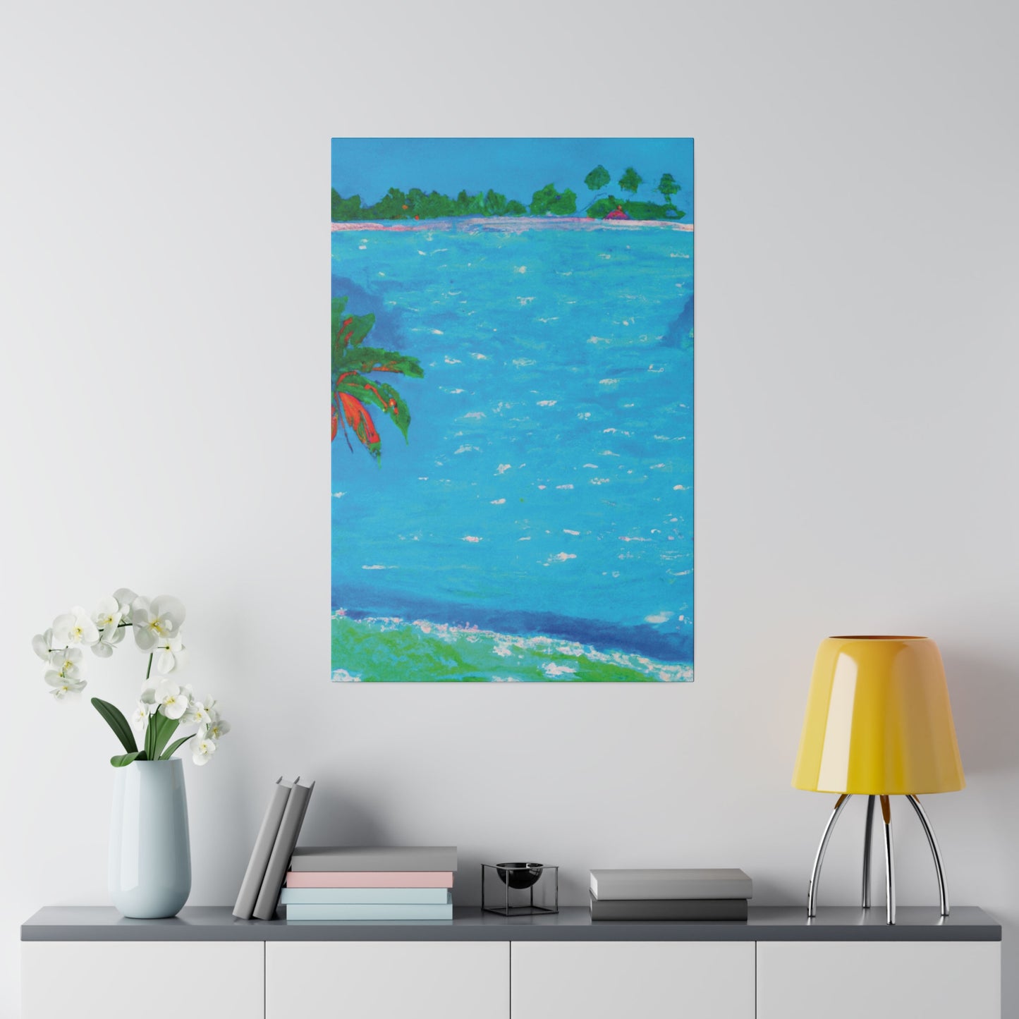 5286G - Bahamas Ocean Painting Print | Bahamas | Ocean | Beach | Poster | Home Decor | Wall Art | Canvas