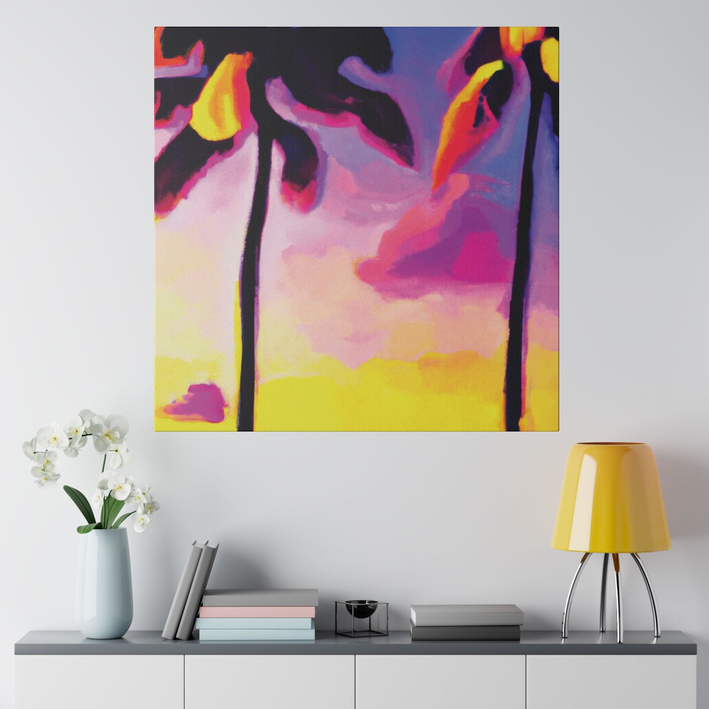 839P - Miami Beach Sunset Painting Print | Miami | Beach | Sunset | Poster | Home Decor | Wall Art | Canvas