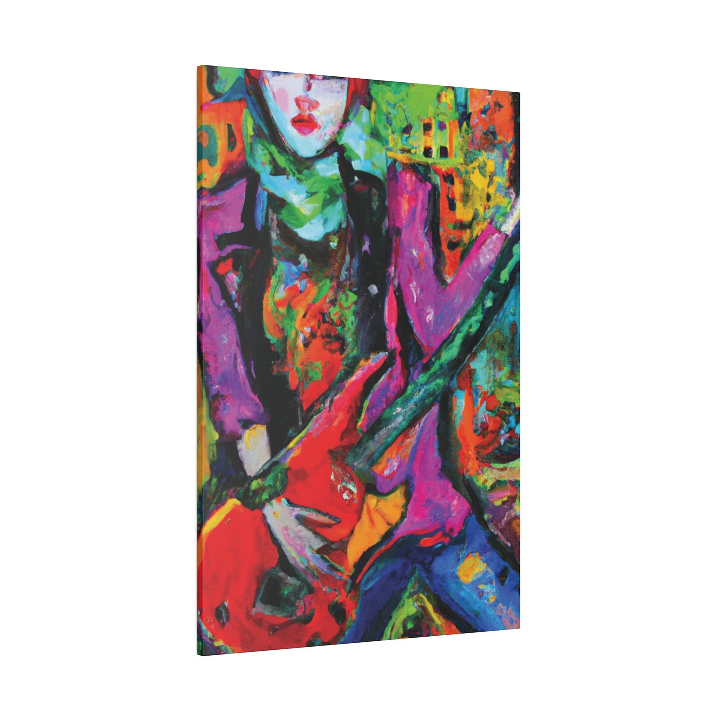 3861D - Rockstar Oil Painting Style Print | Poster | Home Decor | Wall Art | Music Art | Canvas