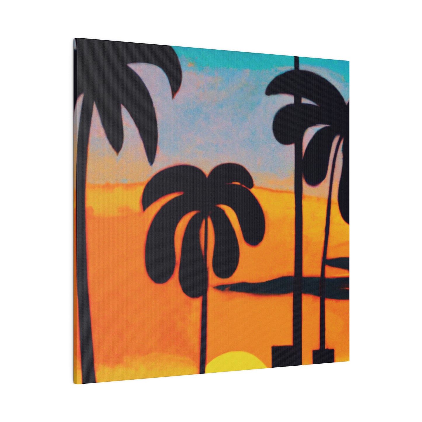 6878U - Miami Beach Sunset Painting Print | Miami | Beach | Sunset | Poster | Home Decor | Wall Art | Canvas