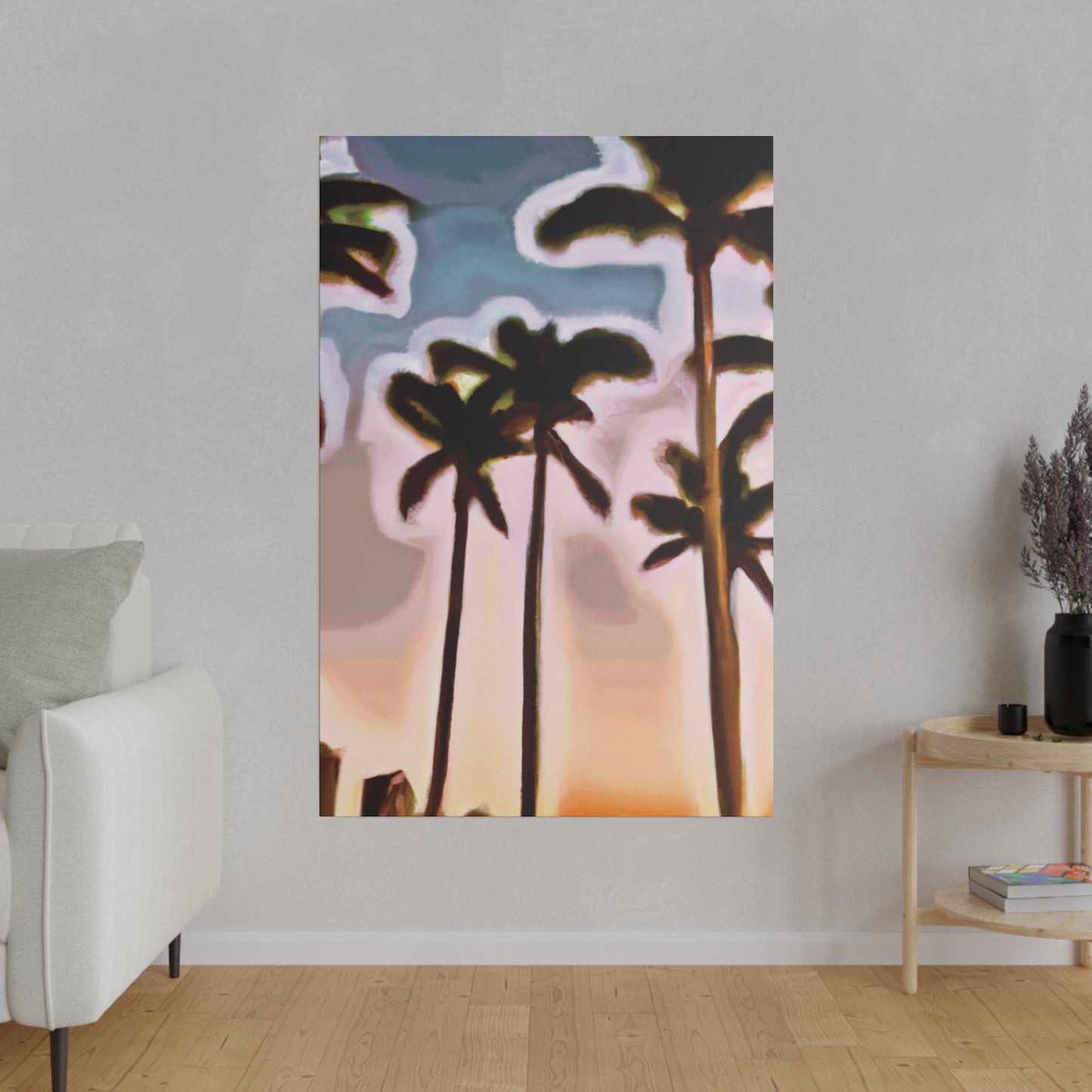 4828Q - Miami Beach Sunset Painting Print | Miami | Beach | Sunset | Poster | Home Decor | Wall Art | Canvas