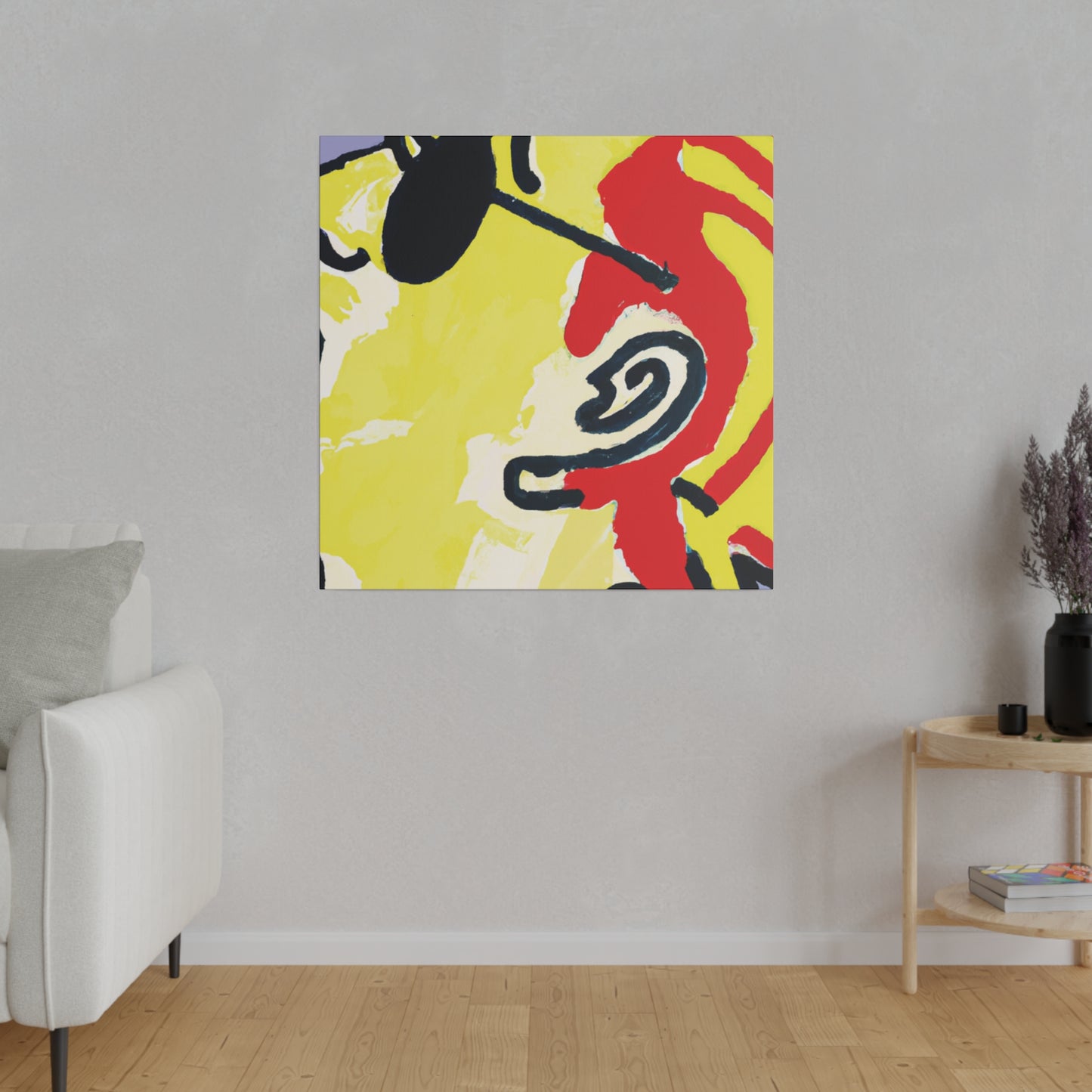 8491Z - Rockstar Painting Print | Face | Abstract | Poster | Home Decor | Wall Art | Music Art | Canvas