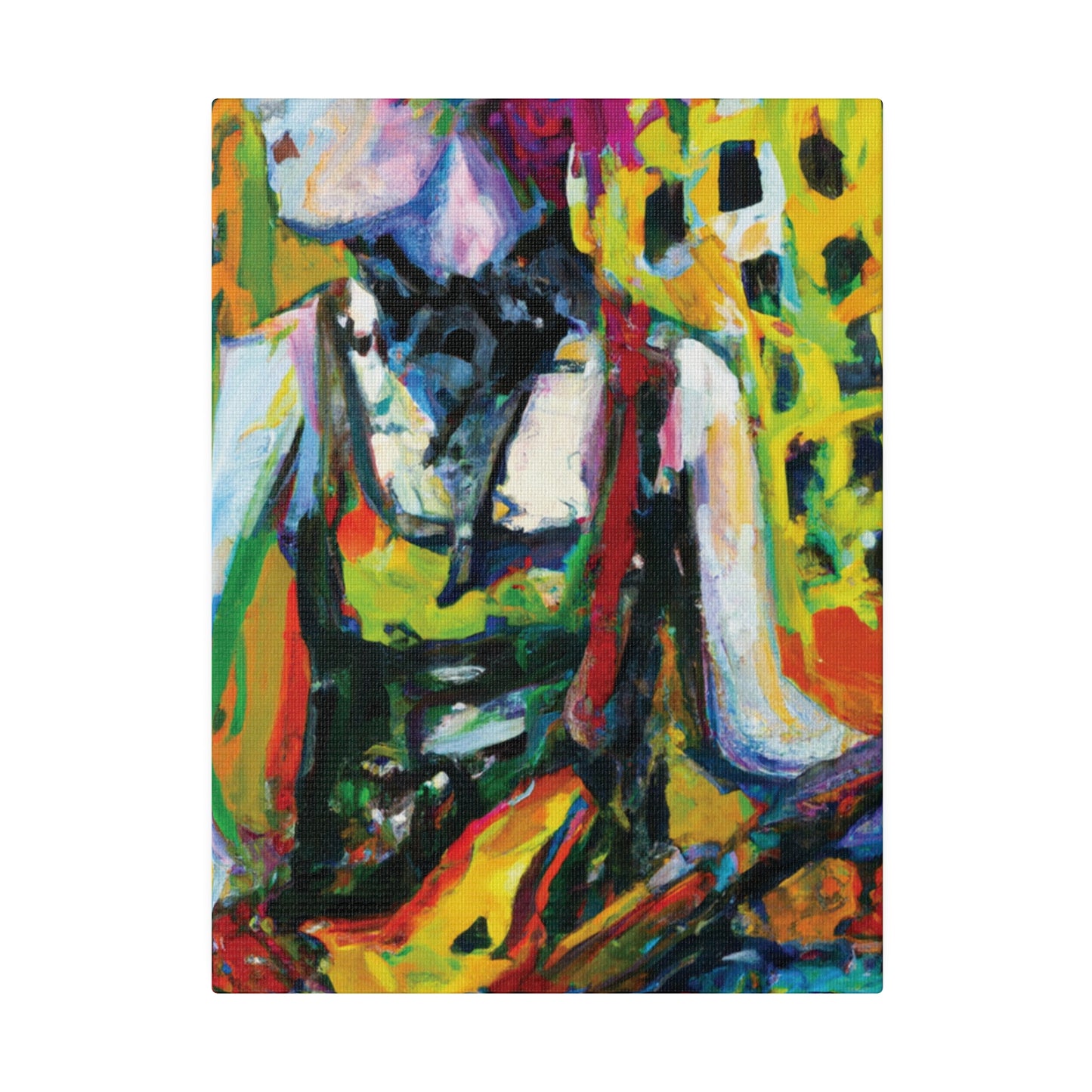 4793Z - Rockstar Oil Painting Style Print | Poster | Home Decor | Wall Art | Music Art | Canvas
