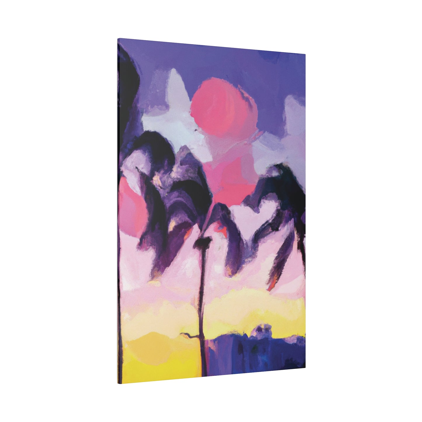 8189L - Miami Beach Sunset Painting Print | Miami | Beach | Sunset | Poster | Home Decor | Wall Art | Canvas