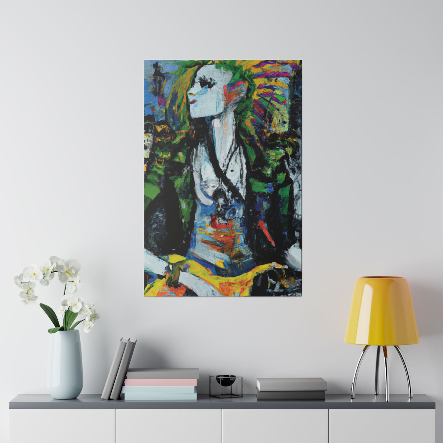 2708A - Rockstar Oil Painting Style Print | Poster | Home Decor | Wall Art | Music Art | Canvas