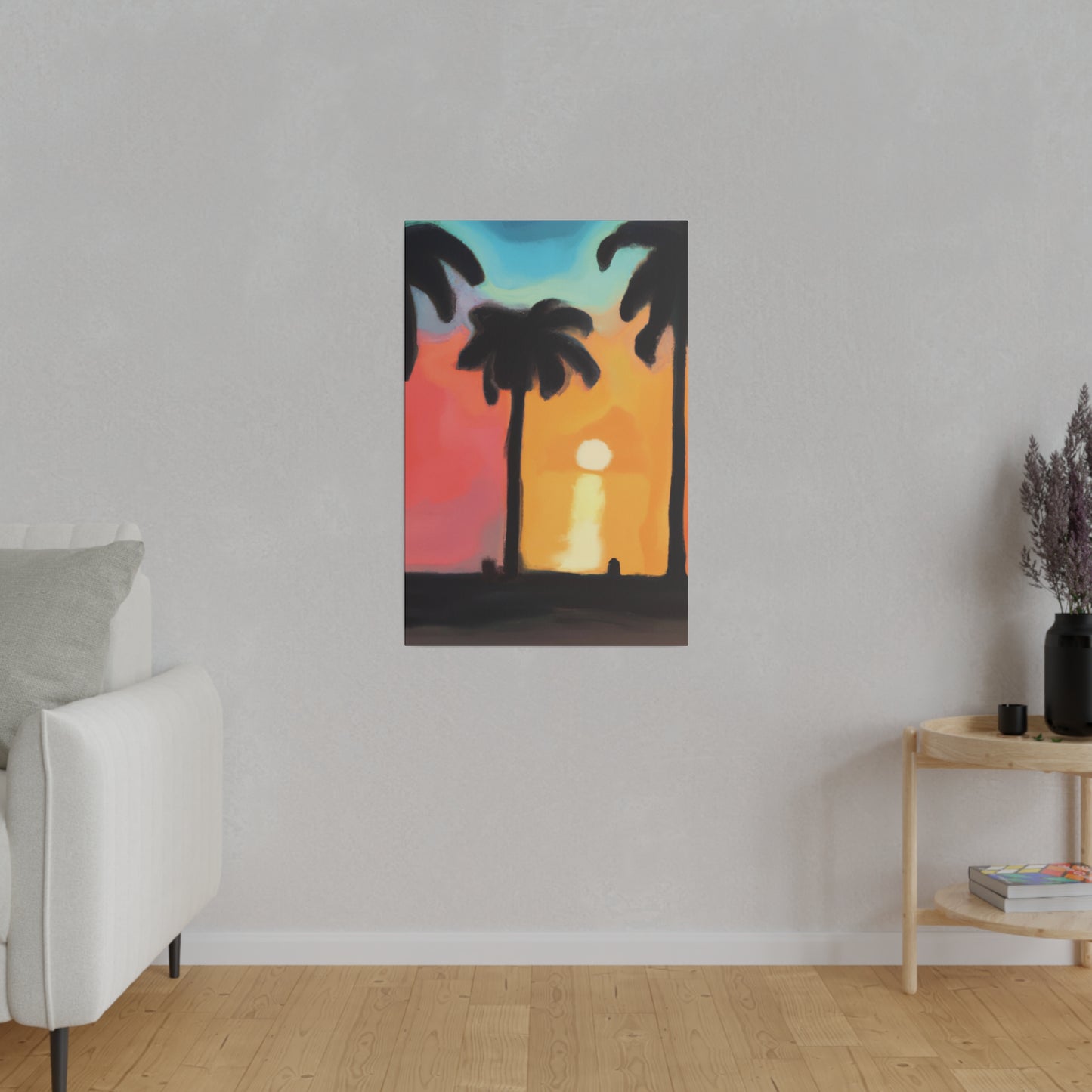 9529K - Miami Beach Sunset Painting Print | Miami | Beach | Sunset | Poster | Home Decor | Wall Art | Canvas