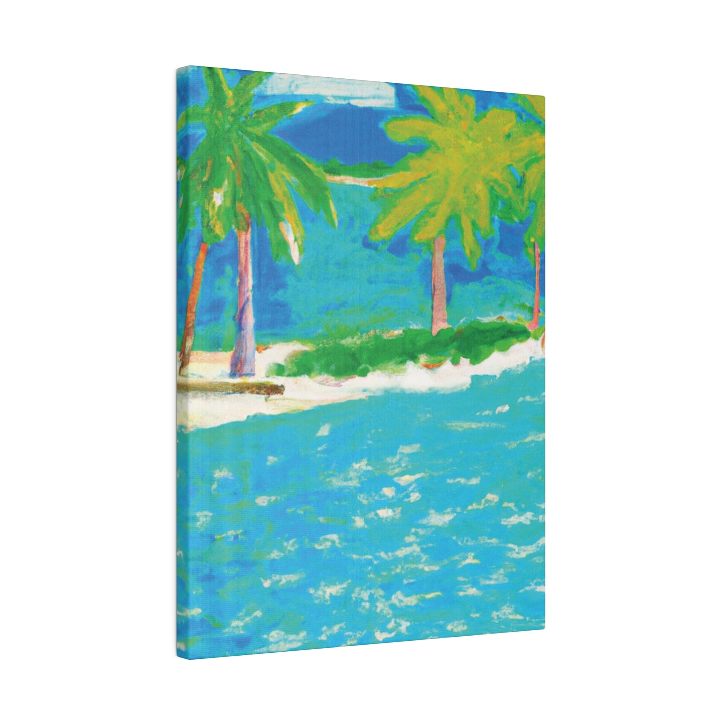 3271K - Bahamas Ocean Painting Print | Bahamas | Ocean | Beach | Poster | Home Decor | Wall Art | Canvas