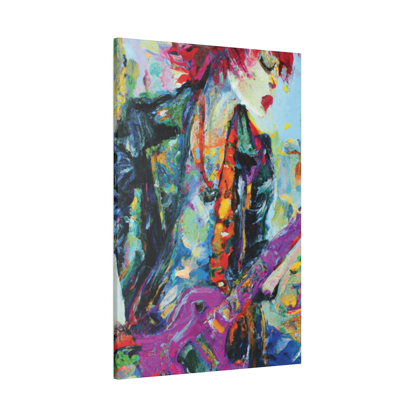 9351Q - Rockstar Oil Painting Style Print | Poster | Home Decor | Wall Art | Music Art | Canvas