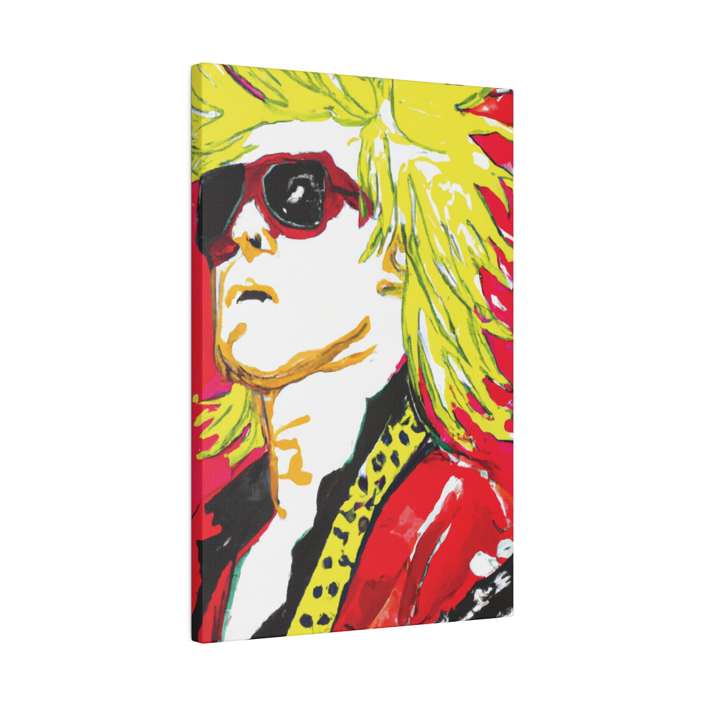 7382Z - Rockstar Painting Print | Face | Abstract | Poster | Home Decor | Wall Art | Music Art | Canvas