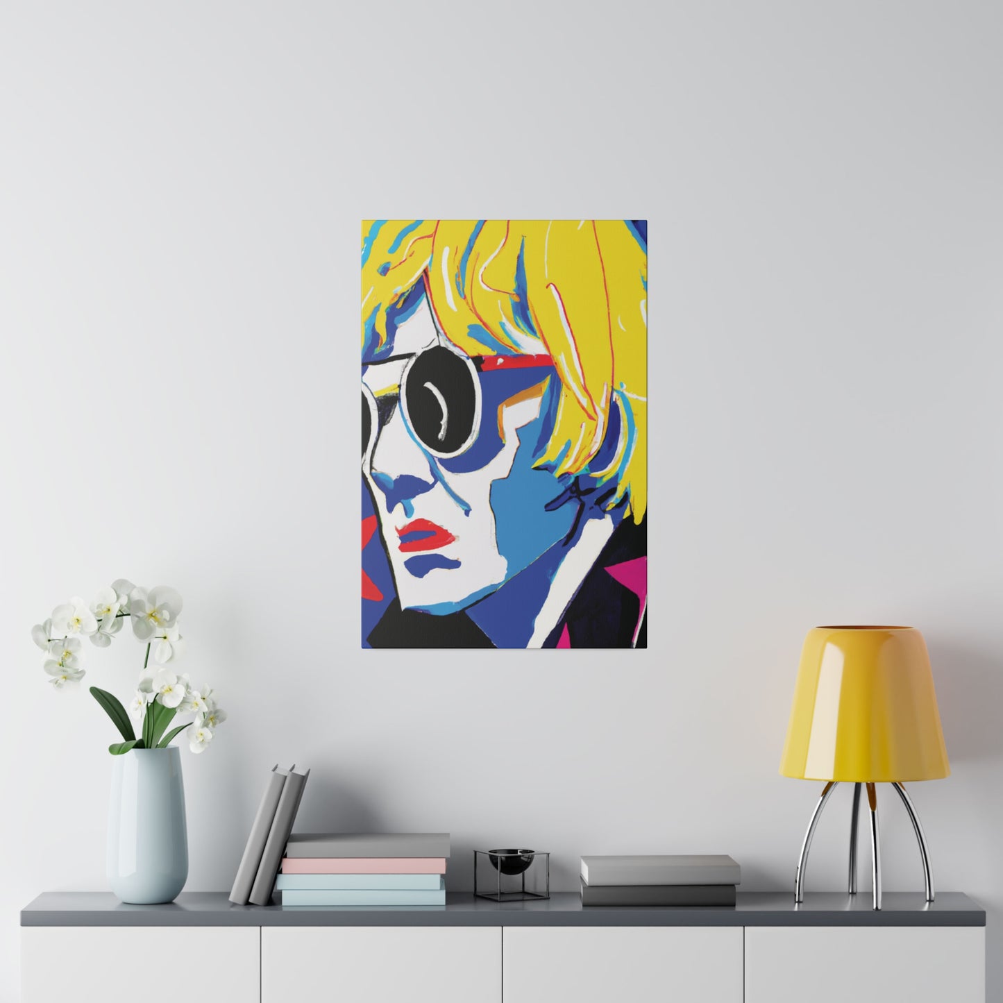 6259E - Rockstar Painting Print | Face | Abstract | Poster | Home Decor | Wall Art | Music Art | Canvas