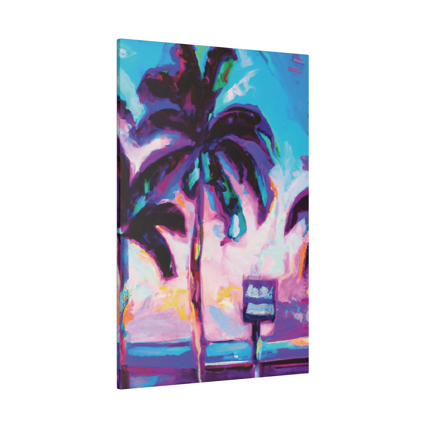 5753H - Miami Beach Sunset Painting Print | Miami | Beach | Sunset | Poster | Home Decor | Wall Art | Canvas