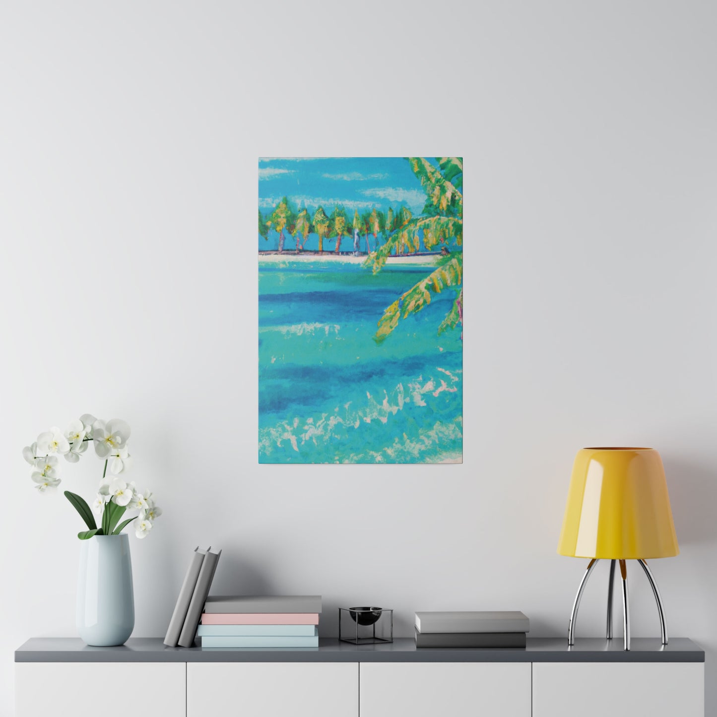 6000X - Bahamas Ocean Painting Print | Bahamas | Ocean | Beach | Poster | Home Decor | Wall Art | Canvas