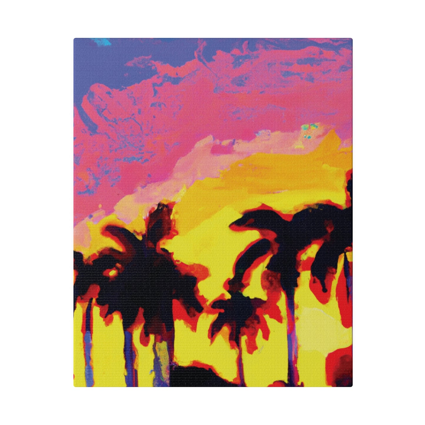 9284G - Miami Beach Sunset Painting Print | Miami | Beach | Sunset | Poster | Home Decor | Wall Art | Canvas