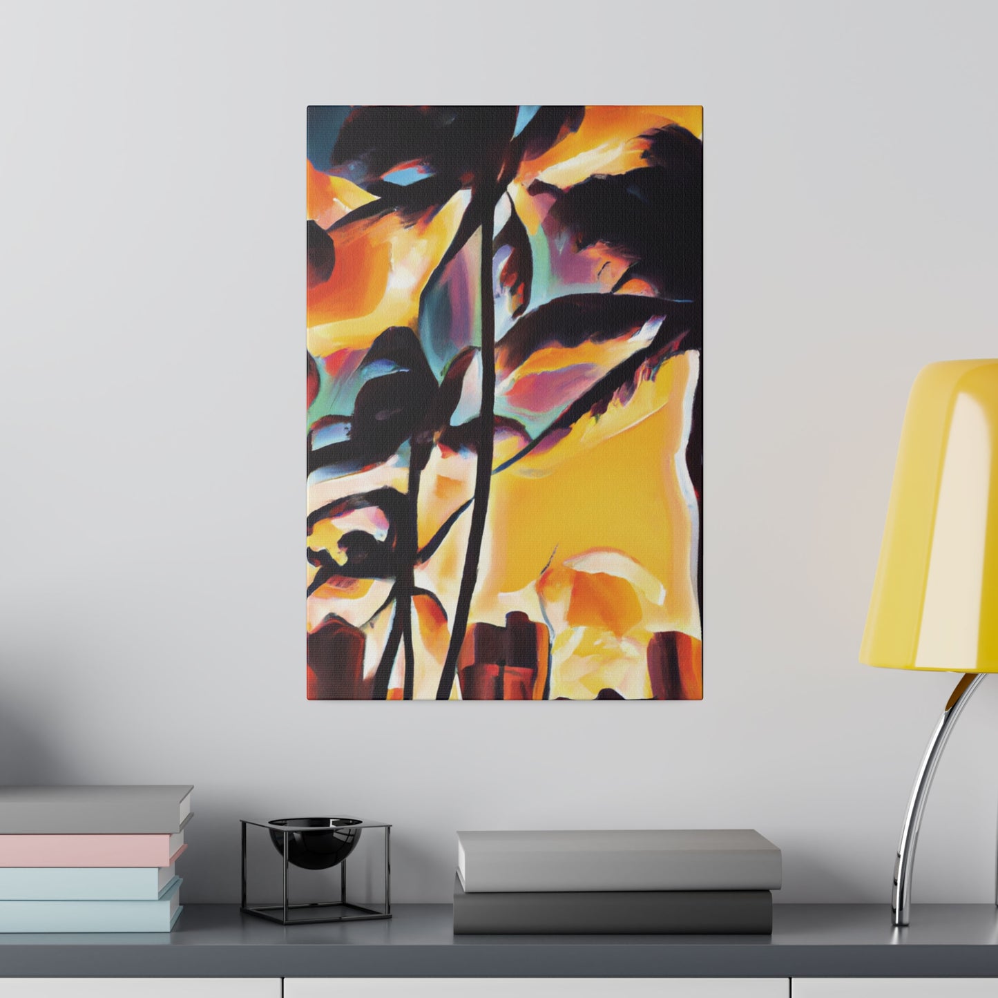 7343H - Miami Beach Sunset Painting Print | Miami | Beach | Sunset | Poster | Home Decor | Wall Art | Canvas