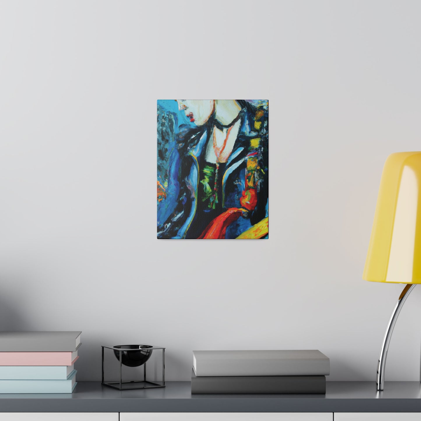 8900A - Rockstar Oil Painting Style Print | Poster | Home Decor | Wall Art | Music Art | Canvas
