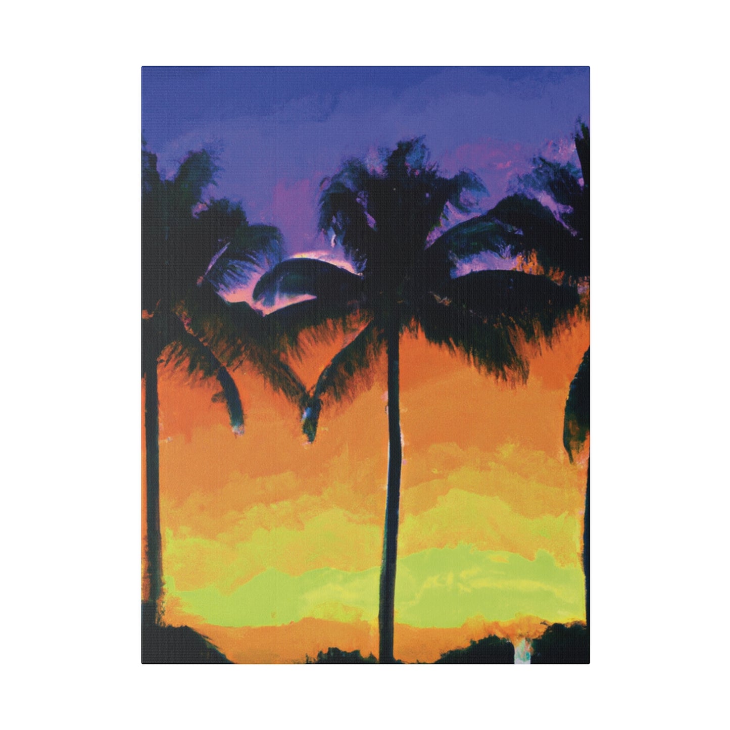 6354V - Miami Beach Sunset Painting Print | Miami | Beach | Sunset | Poster | Home Decor | Wall Art | Canvas