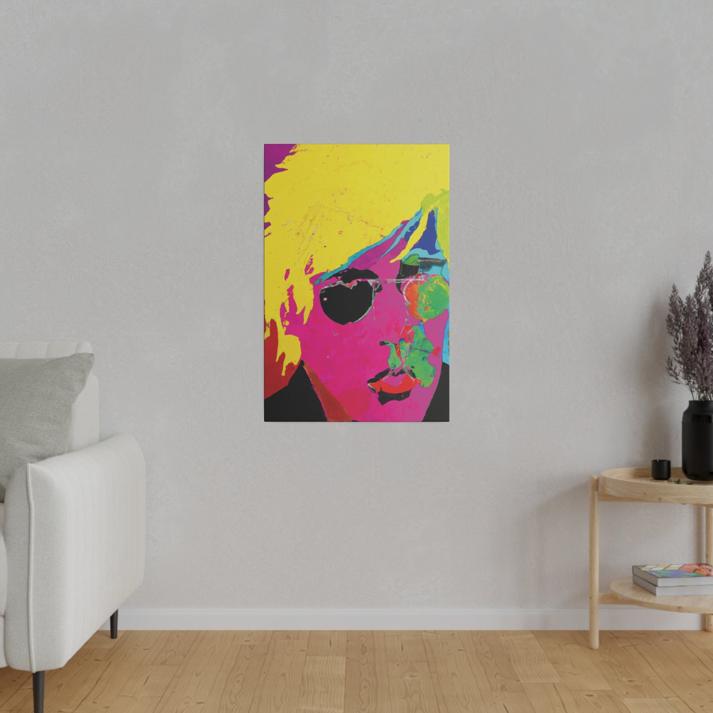 7141U - Rockstar Painting Print | Face | Abstract | Poster | Home Decor | Wall Art | Music Art | Canvas