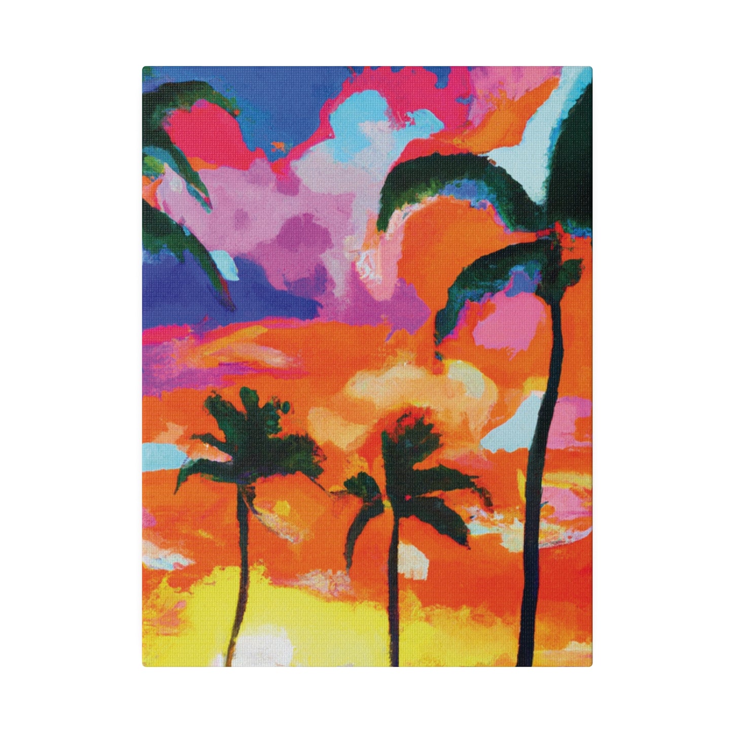 8579F - Miami Beach Sunset Painting Print | Miami | Beach | Sunset | Poster | Home Decor | Wall Art | Canvas