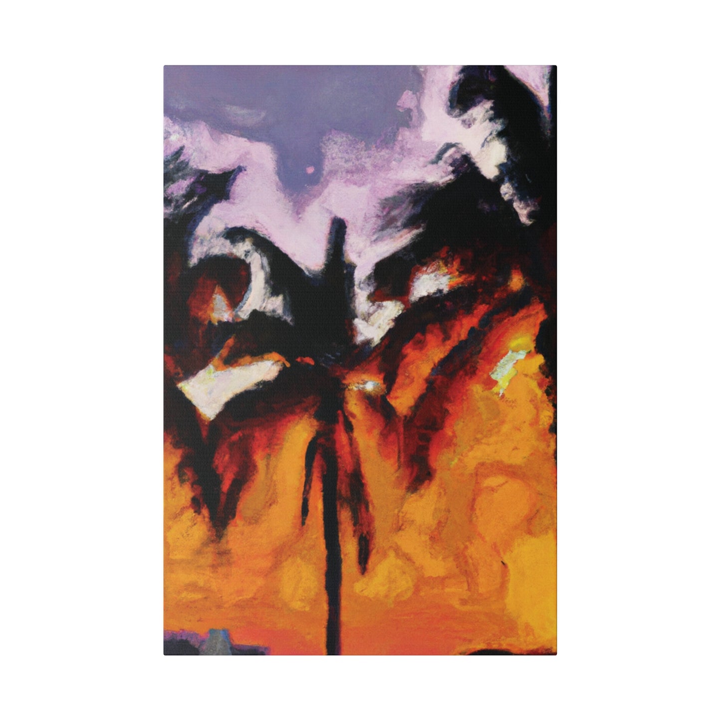 2537V - Miami Beach Sunset Painting Print | Miami | Beach | Sunset | Poster | Home Decor | Wall Art | Canvas