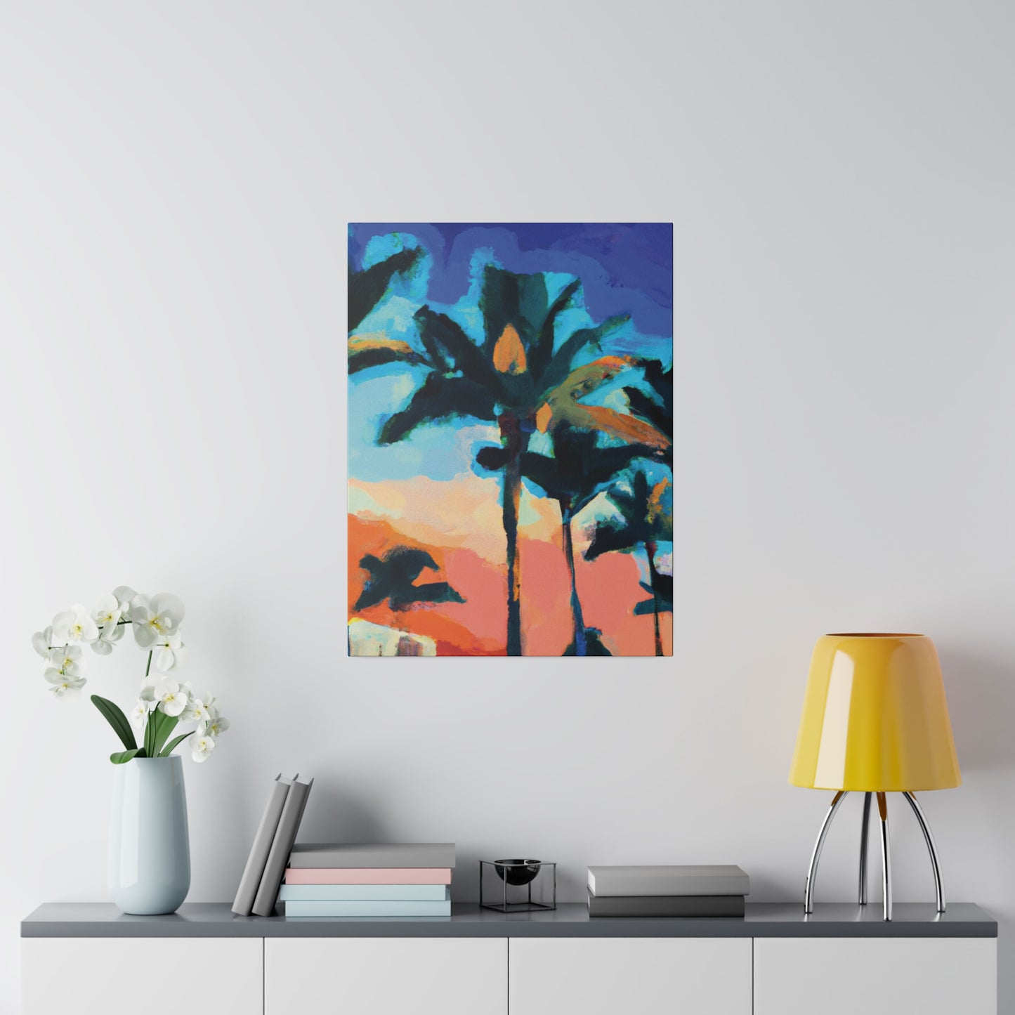 5637G - Miami Beach Sunset Painting Print | Miami | Beach | Sunset | Poster | Home Decor | Wall Art | Canvas