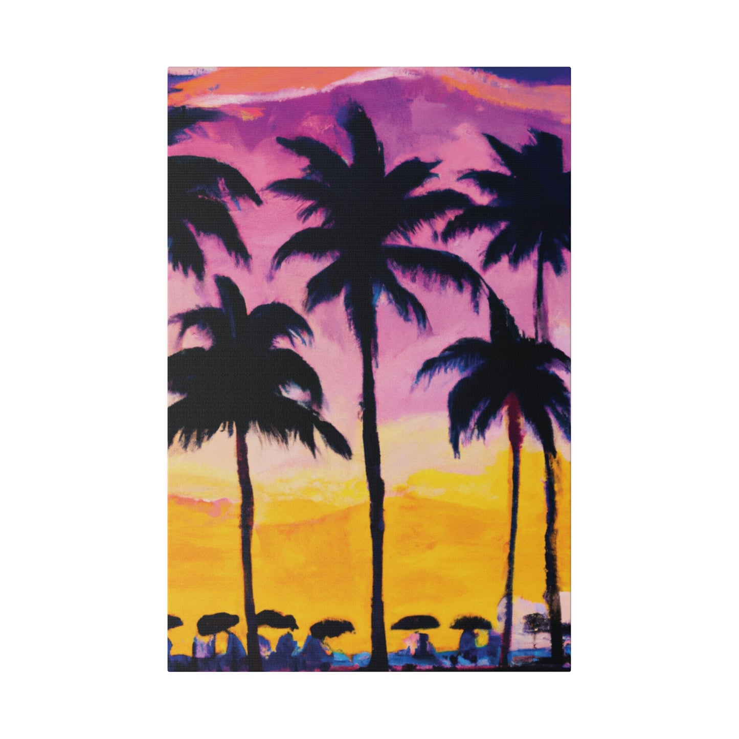 4102I - Miami Beach Sunset Painting Print | Miami | Beach | Sunset | Poster | Home Decor | Wall Art | Canvas