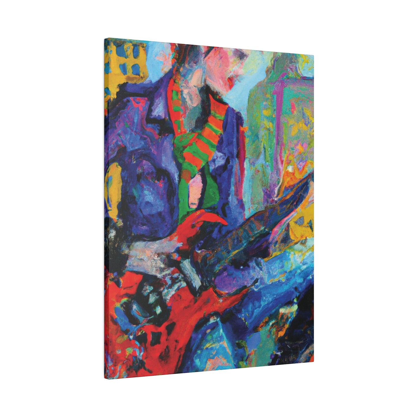 5227E - Rockstar Oil Painting Style Print | Poster | Home Decor | Wall Art | Music Art | Canvas