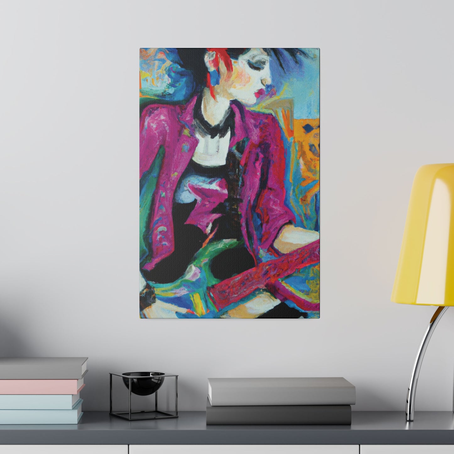 2711A - Rockstar Oil Painting Style Print | Poster | Home Decor | Wall Art | Music Art | Canvas